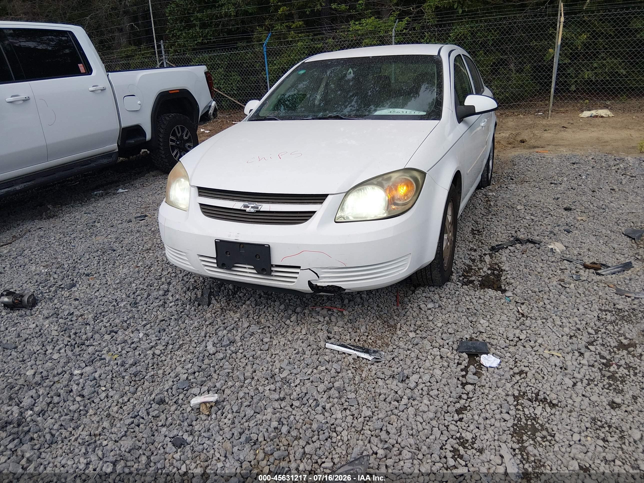 2010 Chevrolet Cobalt Lt White vin: 1G1AF5F57A7170053
