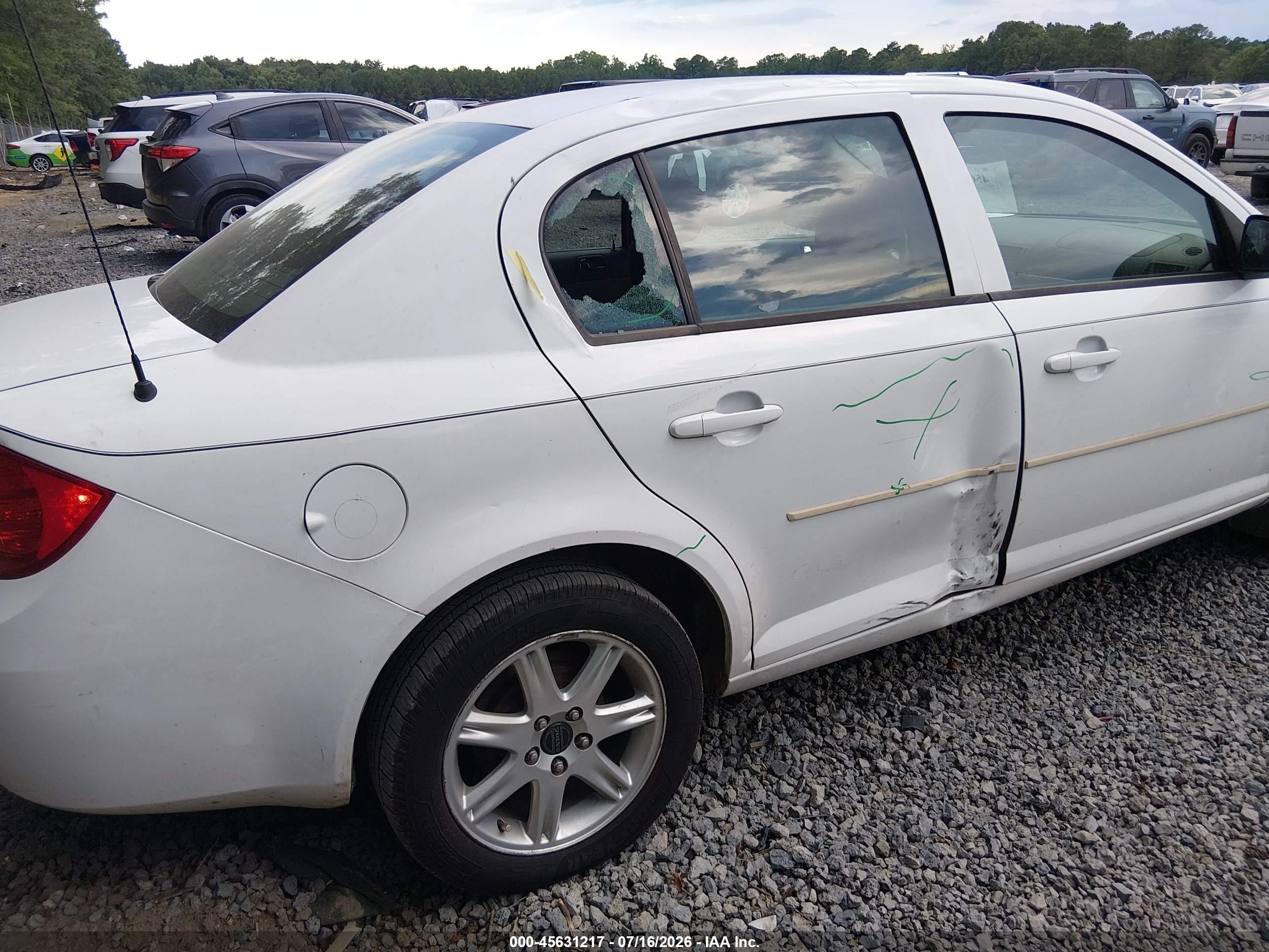 2010 Chevrolet Cobalt Lt White vin: 1G1AF5F57A7170053