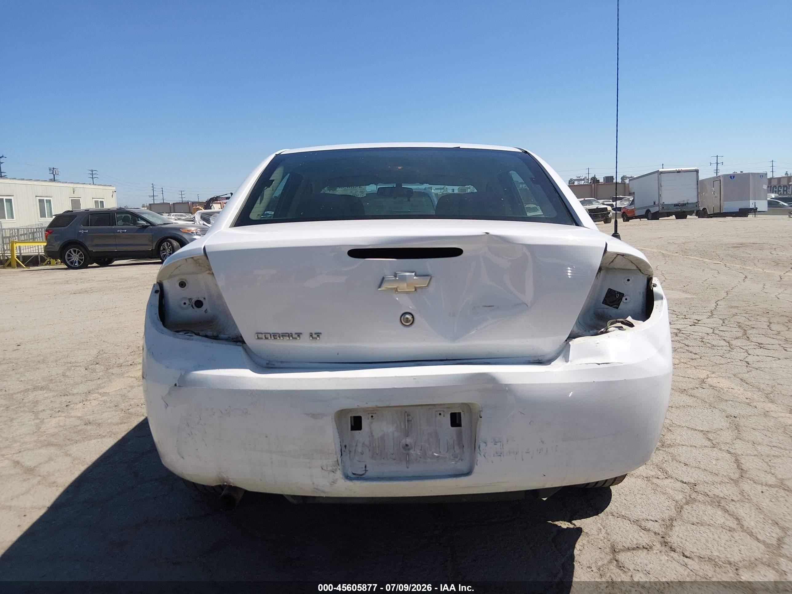 2010 Chevrolet Cobalt Lt White vin: 1G1AF5F5XA7183542