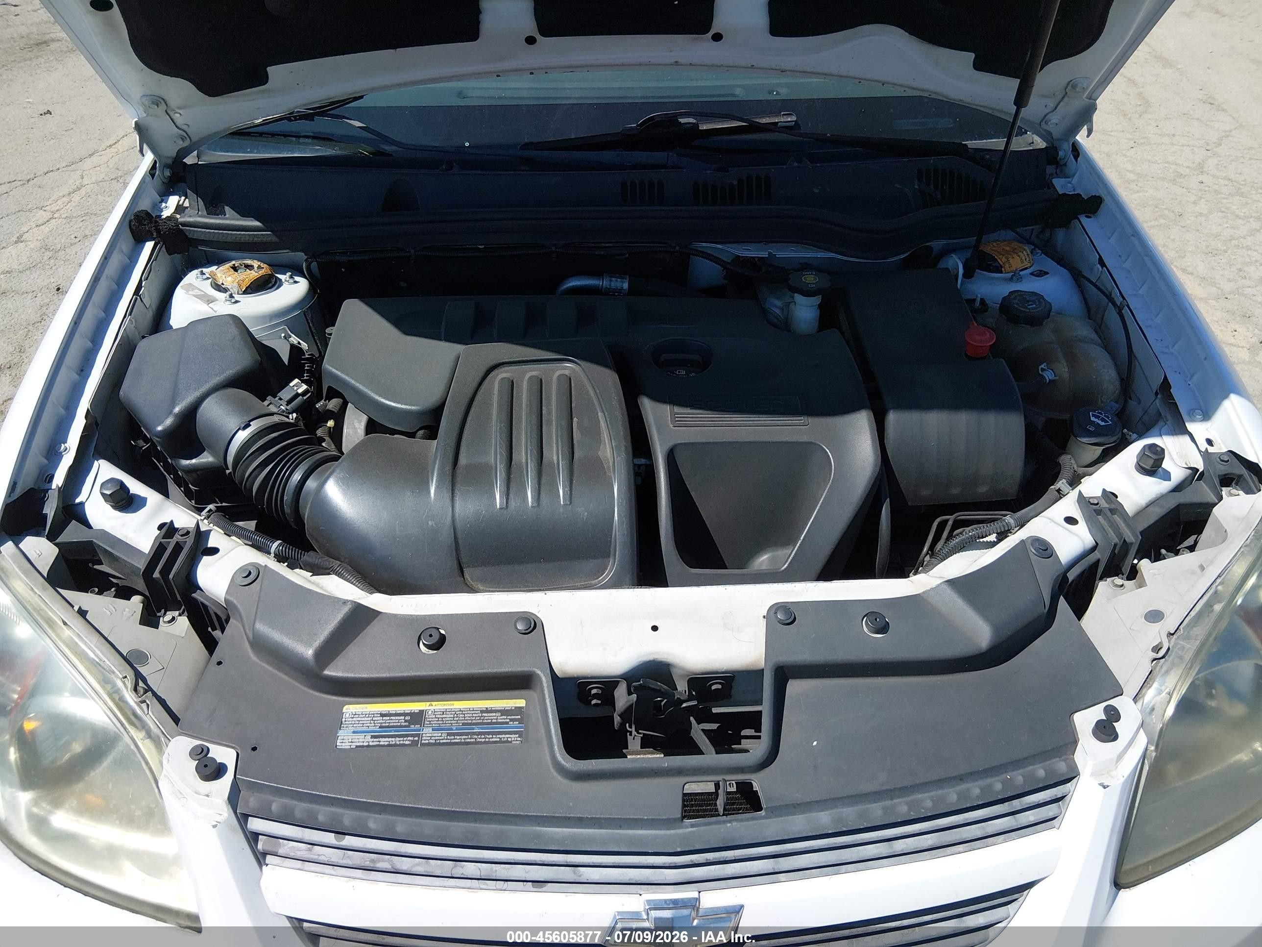 2010 Chevrolet Cobalt Lt White vin: 1G1AF5F5XA7183542