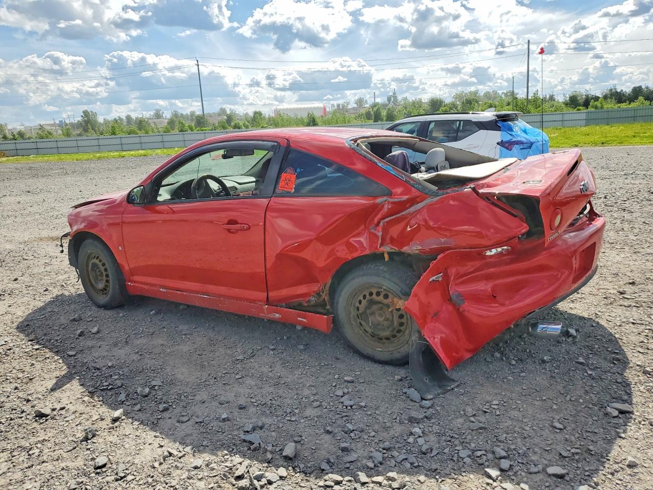 2008 Chevrolet Cobalt Ls Red vin: 1G1AJ15F887233334