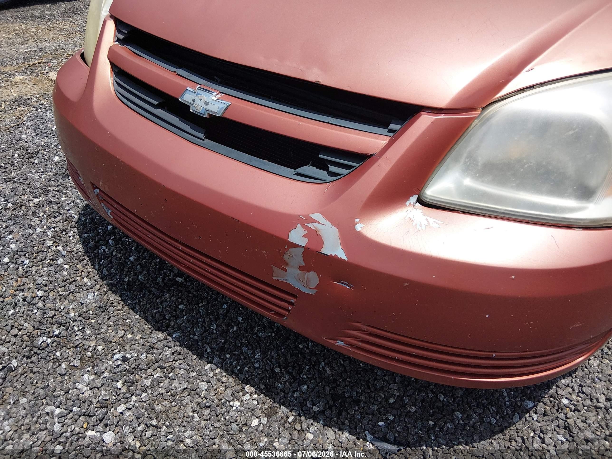 2007 Chevrolet Cobalt Ls Orange vin: 1G1AK15F477254662