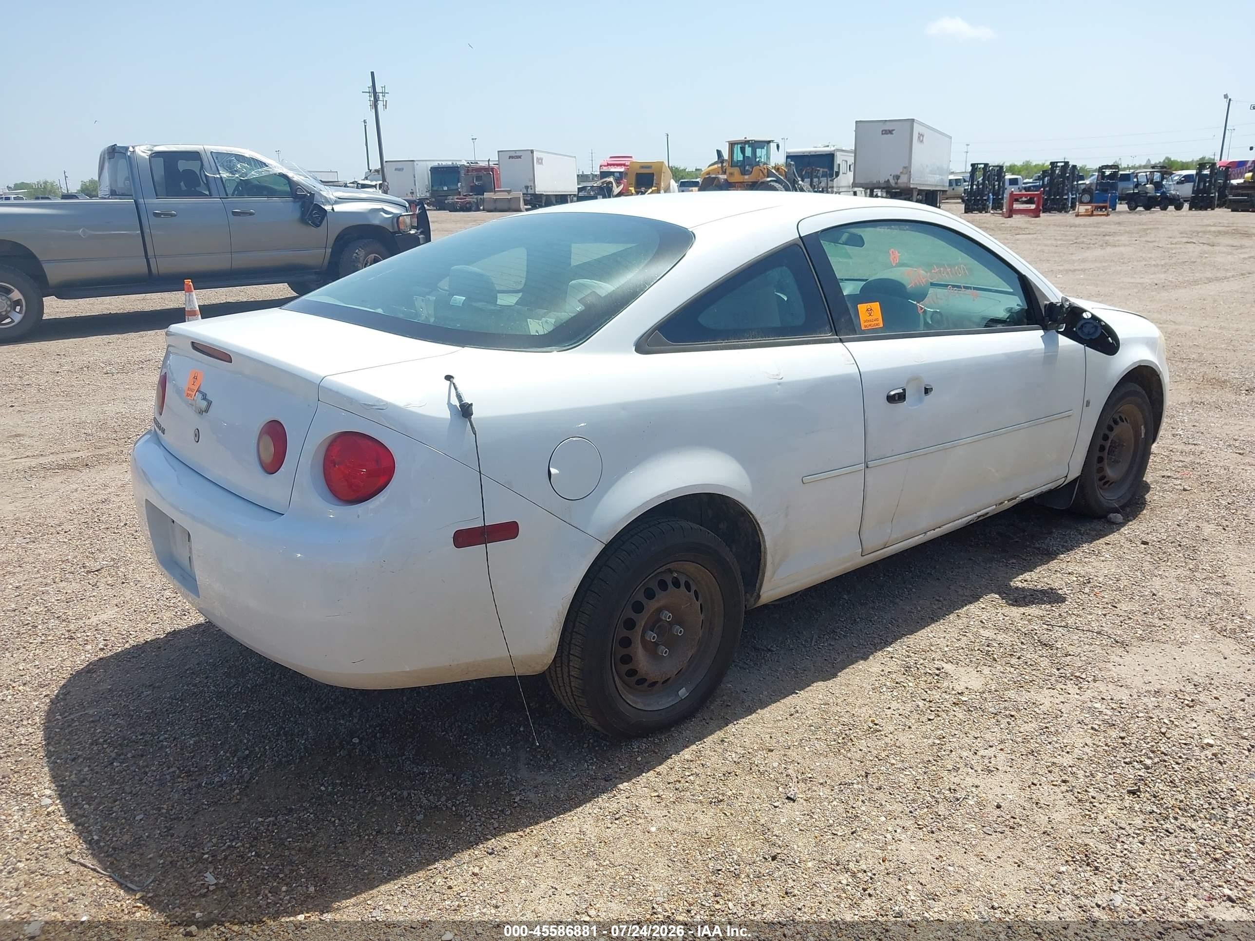 2007 Chevrolet Cobalt Ls White vin: 1G1AK15F677376665