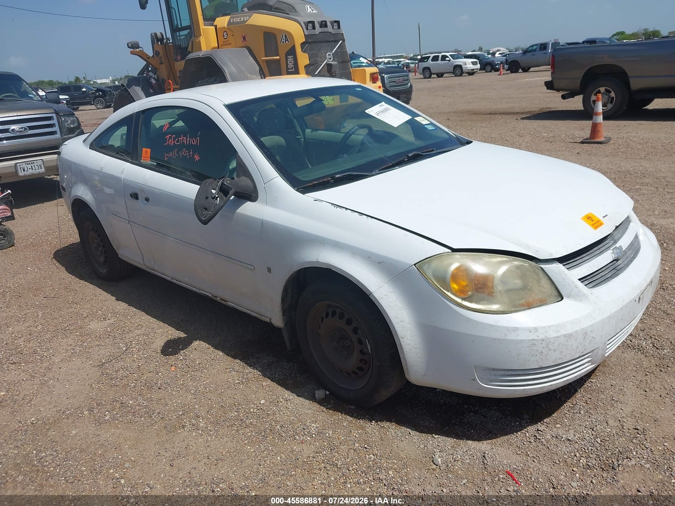 2007 Chevrolet Cobalt Ls White vin: 1G1AK15F677376665