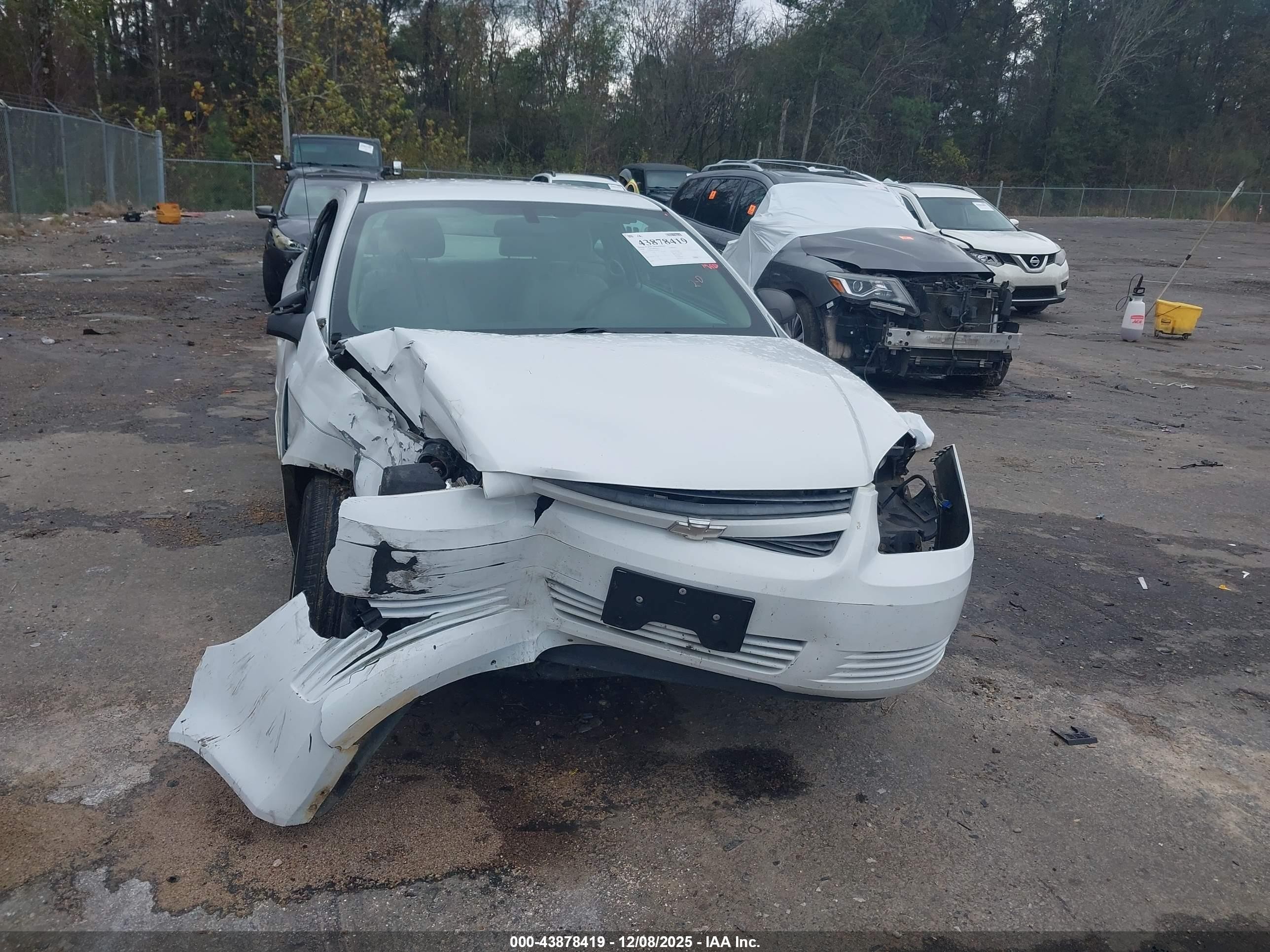 2008 Chevrolet Cobalt Ls White vin: 1G1AK18F087180699