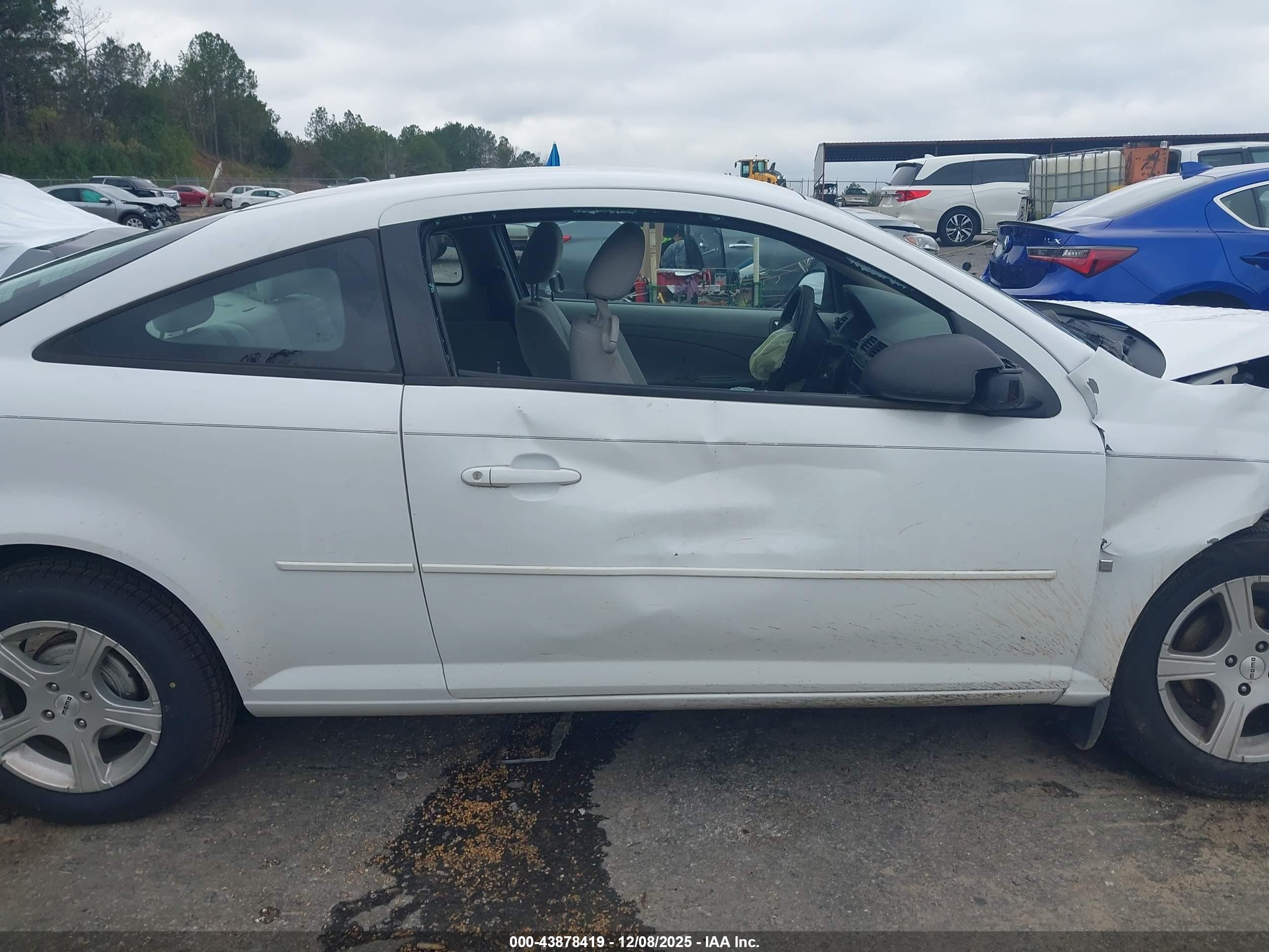 2008 Chevrolet Cobalt Ls White vin: 1G1AK18F087180699