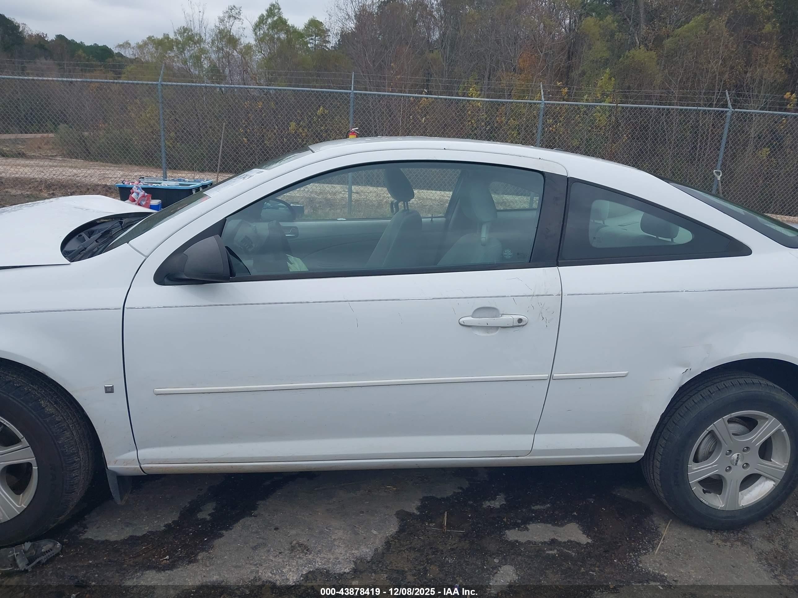 2008 Chevrolet Cobalt Ls White vin: 1G1AK18F087180699