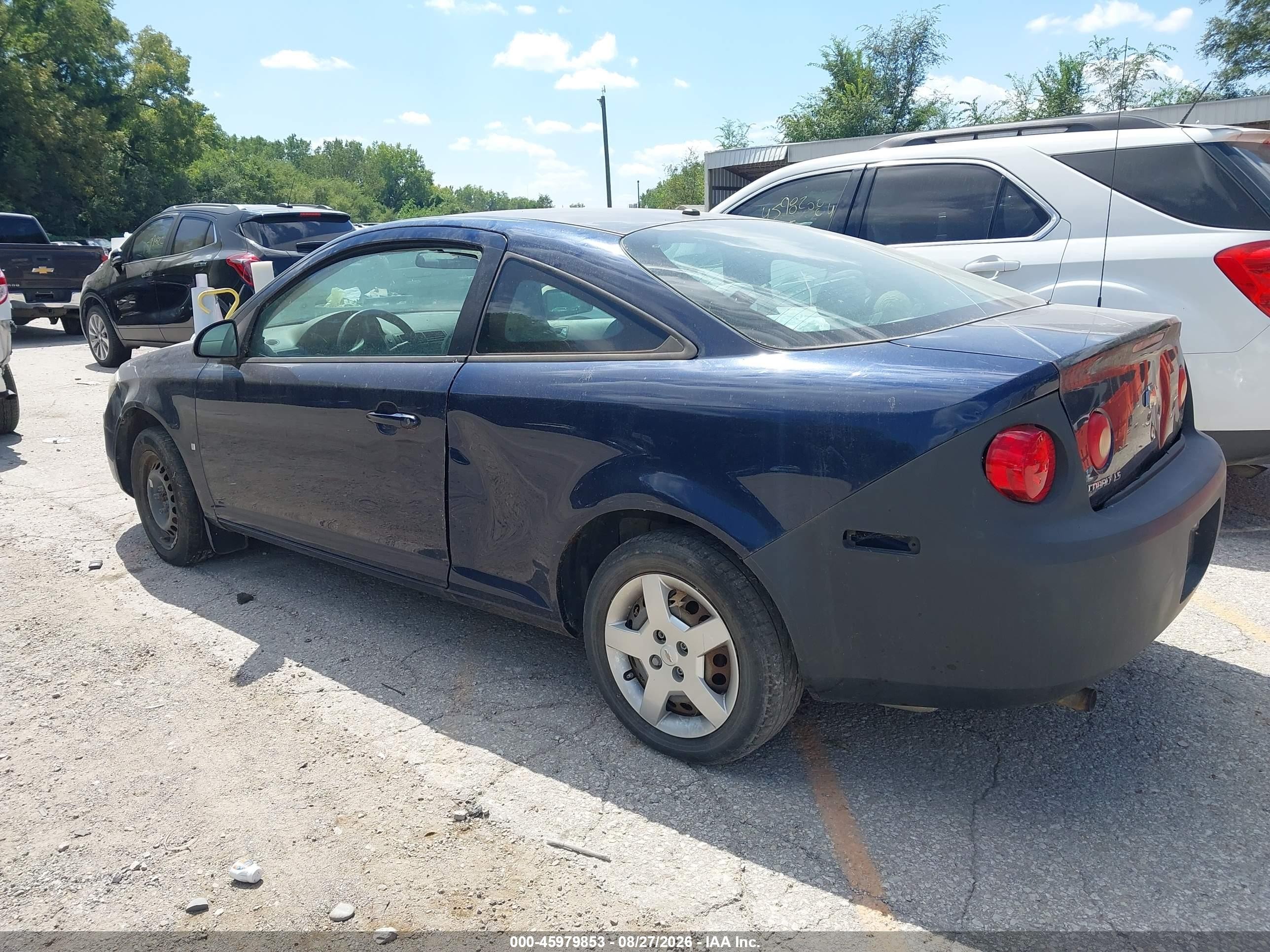 2008 Chevrolet Cobalt Ls Blue vin: 1G1AK18F487134034