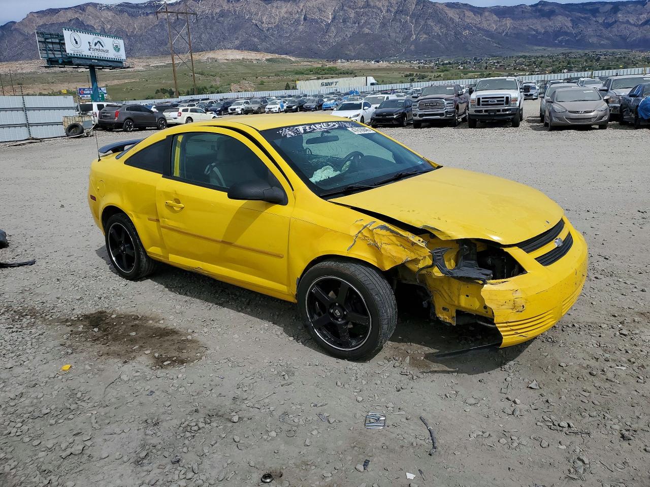 2008 Chevrolet Cobalt Ls Yellow vin: 1G1AK18F487164134