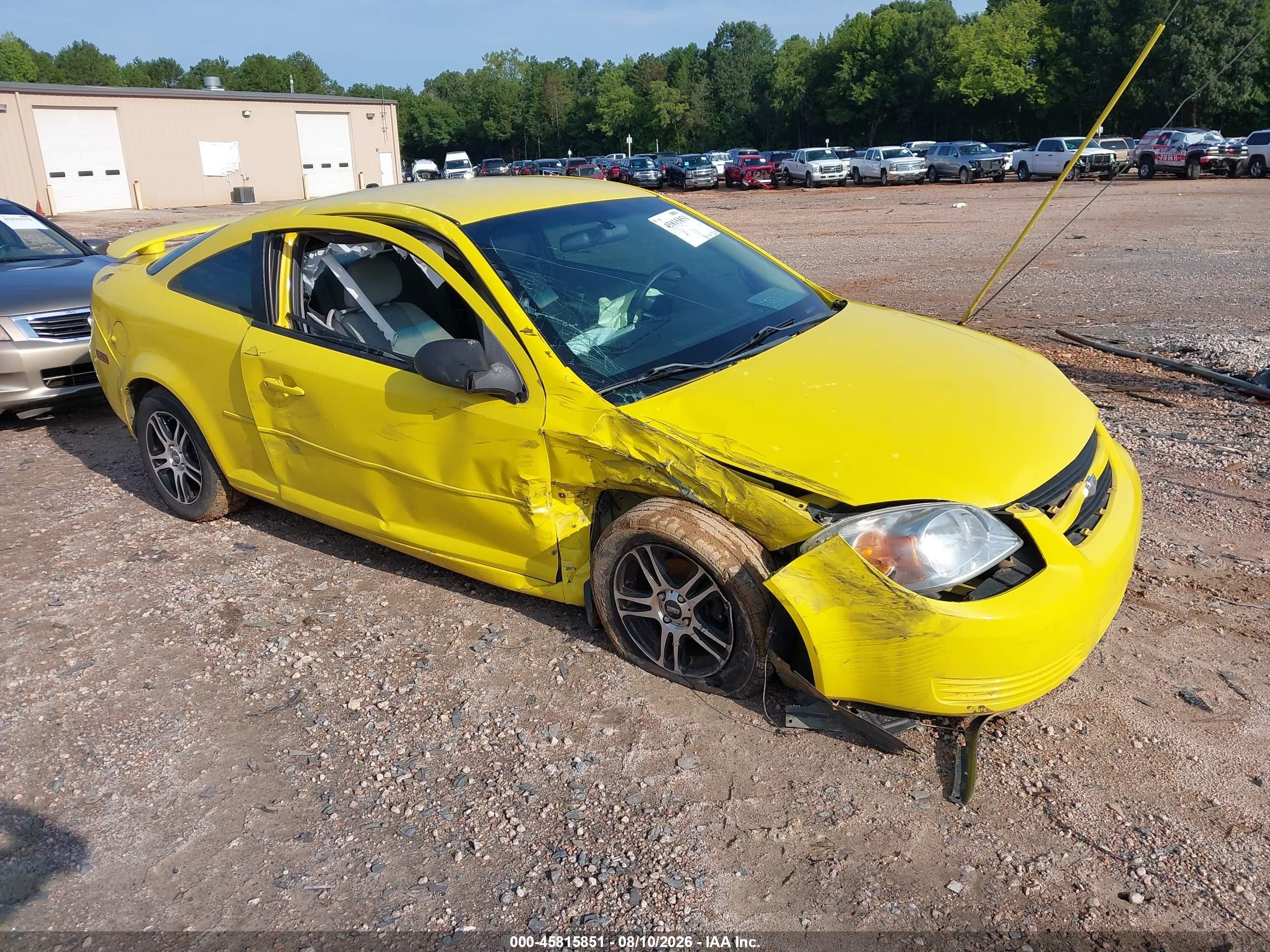 2008 Chevrolet Cobalt Ls Yellow vin: 1G1AK18F787212094