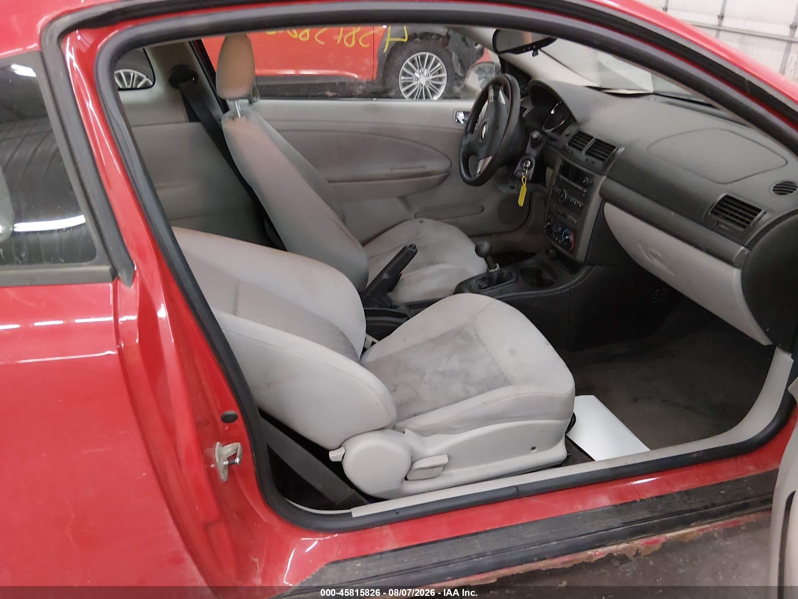 2009 Chevrolet Cobalt Ls Red vin: 1G1AK18H097119503