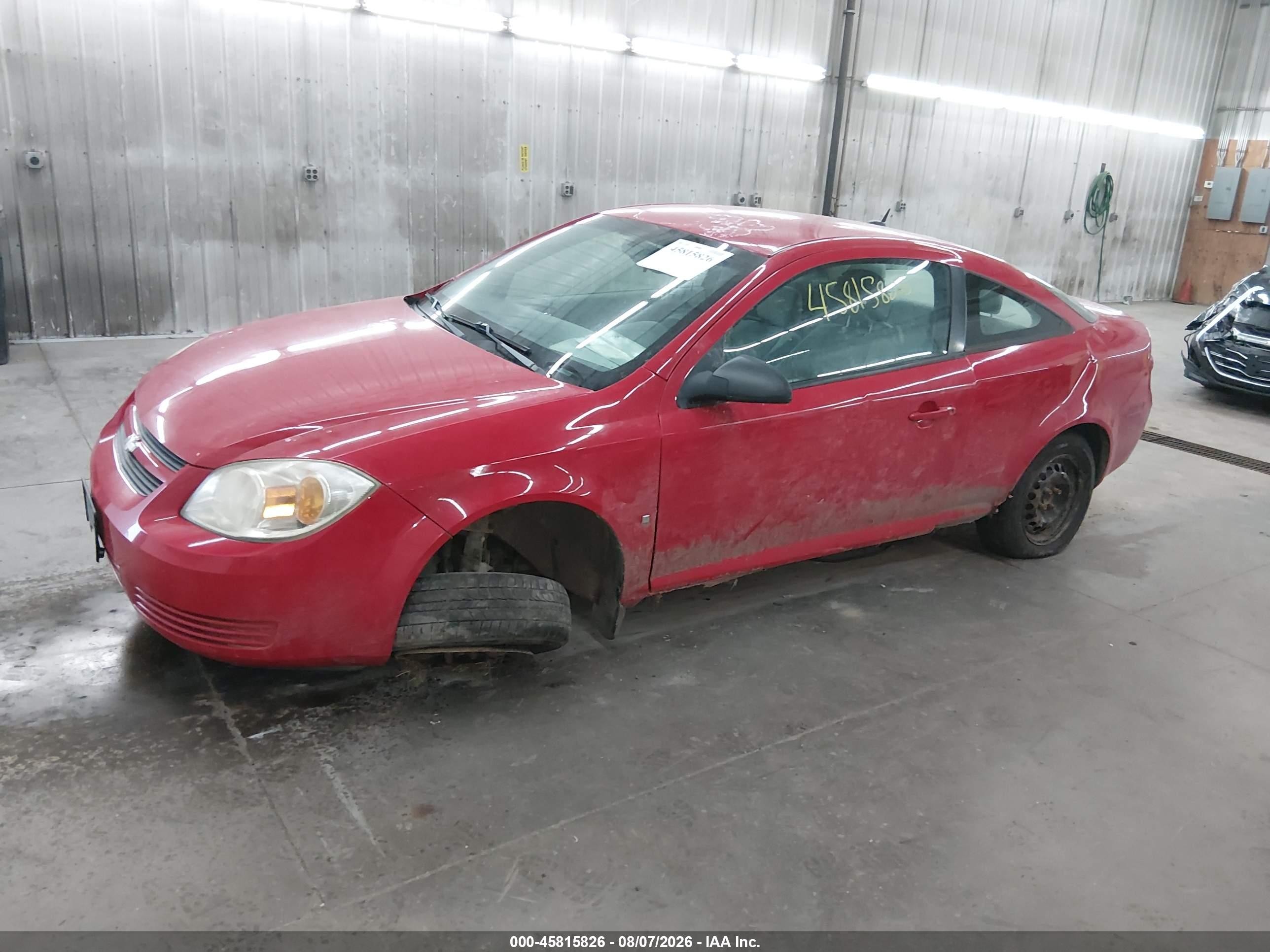 2009 Chevrolet Cobalt Ls Red vin: 1G1AK18H097119503