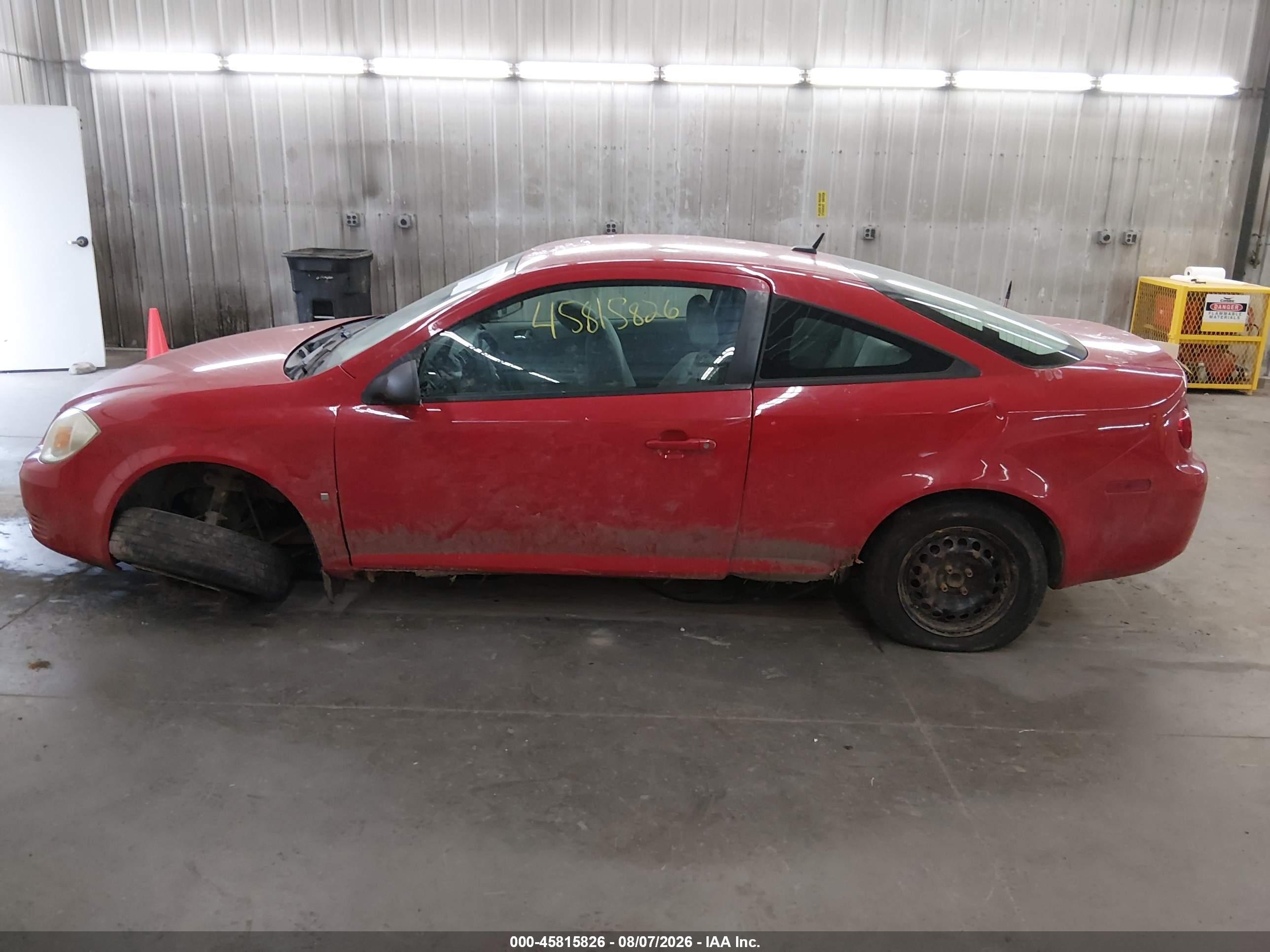 2009 Chevrolet Cobalt Ls Red vin: 1G1AK18H097119503