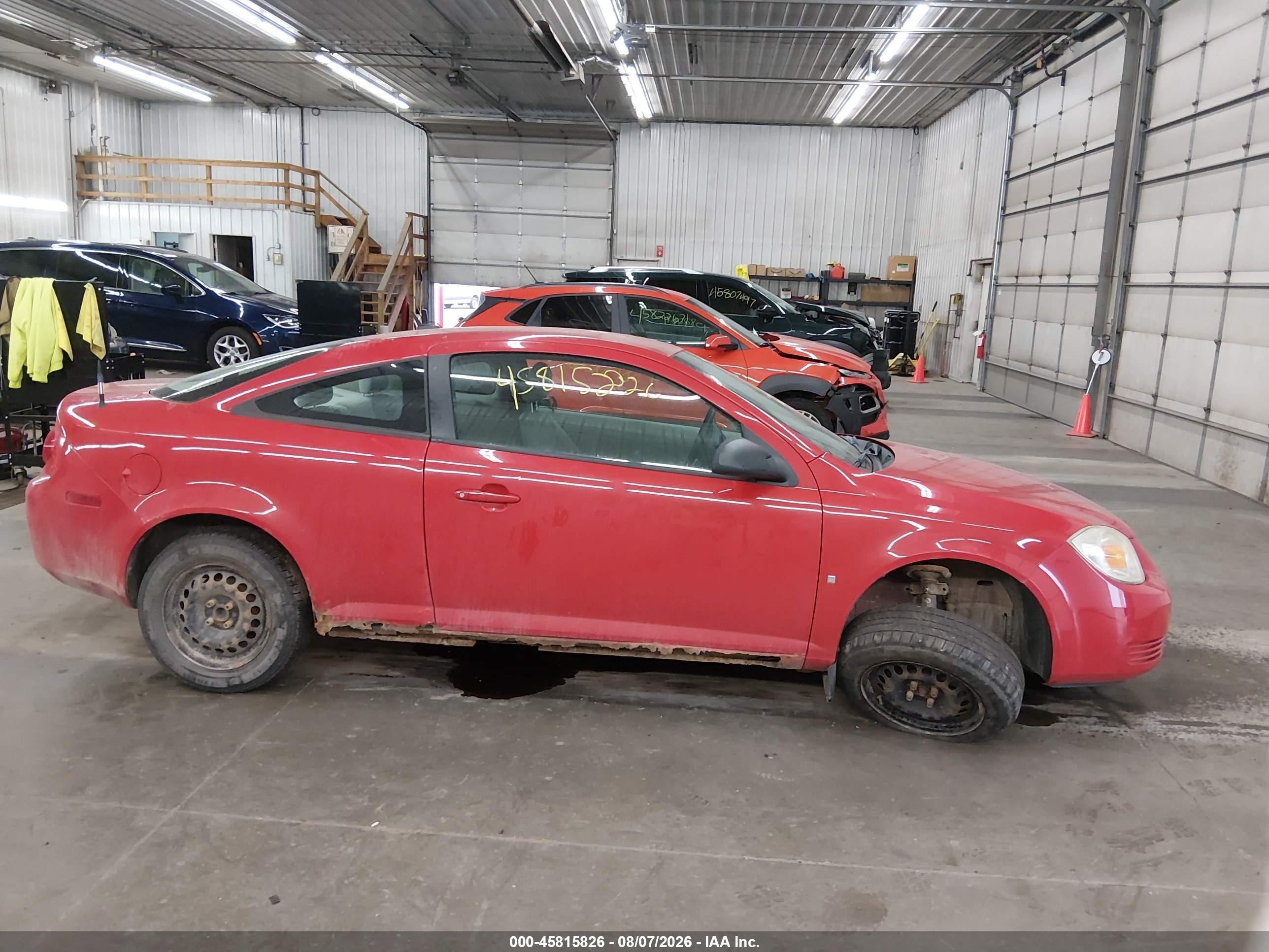 2009 Chevrolet Cobalt Ls Red vin: 1G1AK18H097119503