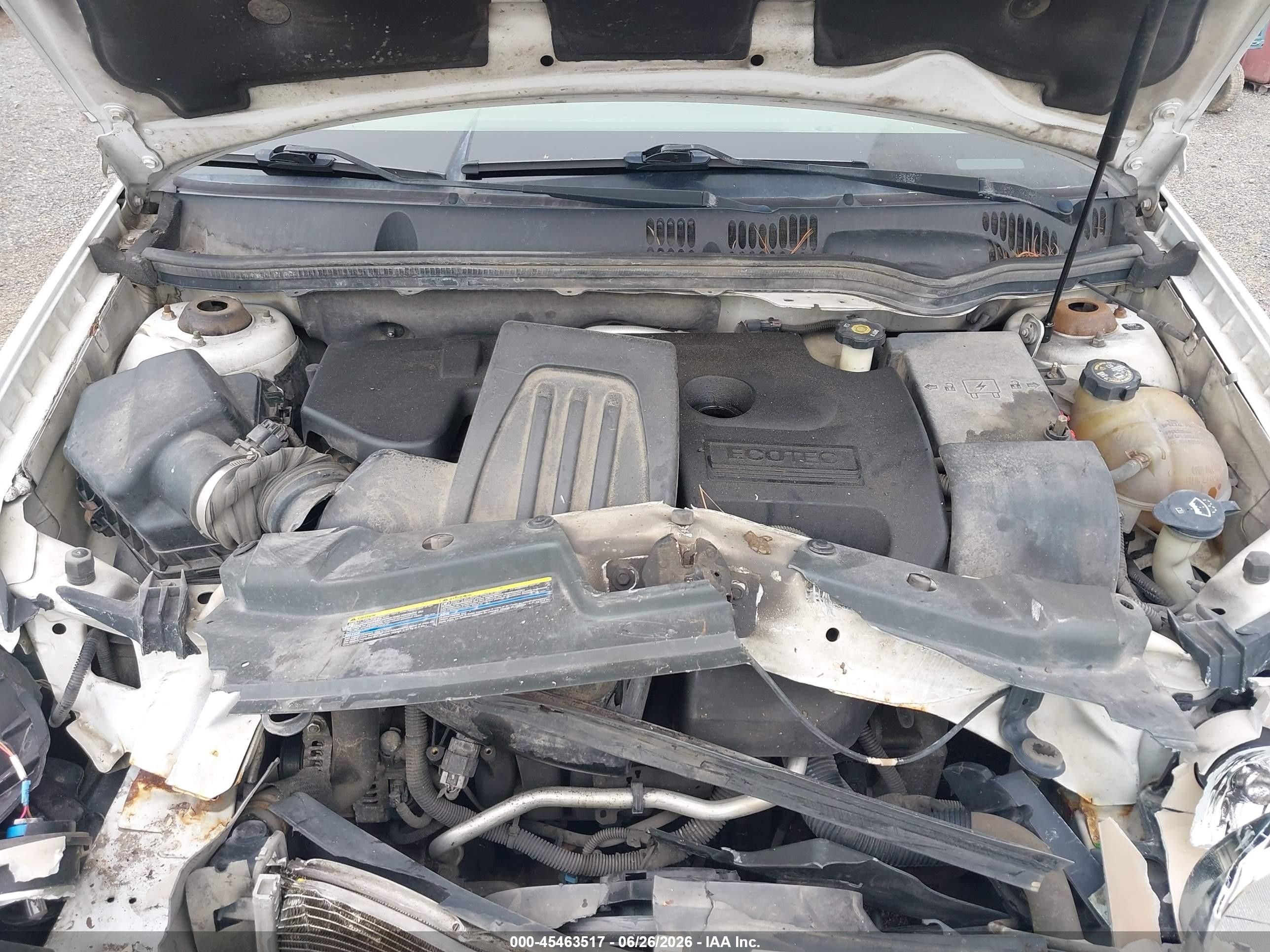 2005 Chevrolet Cobalt   White vin: 1G1AK52F957548518