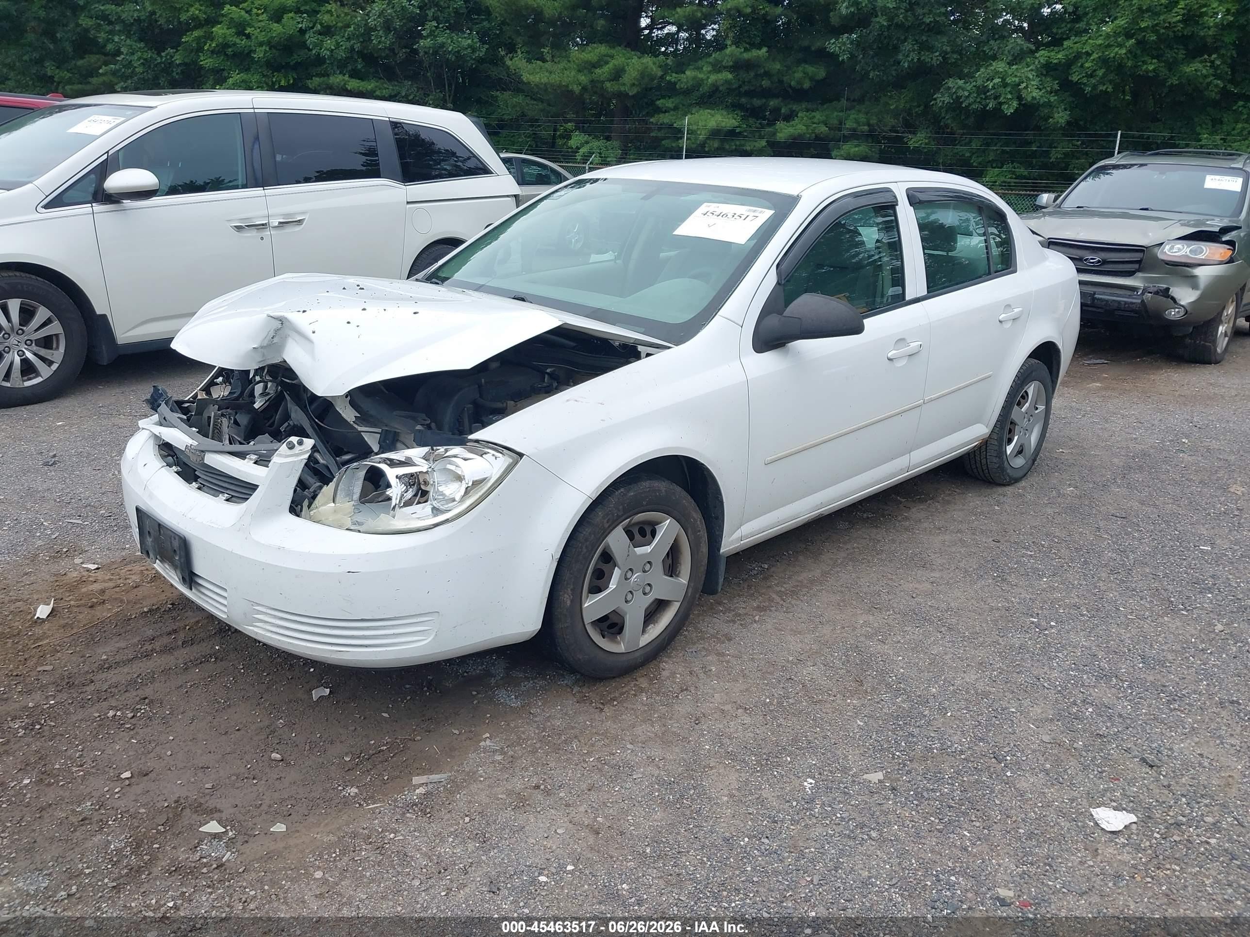 2005 Chevrolet Cobalt   White vin: 1G1AK52F957548518