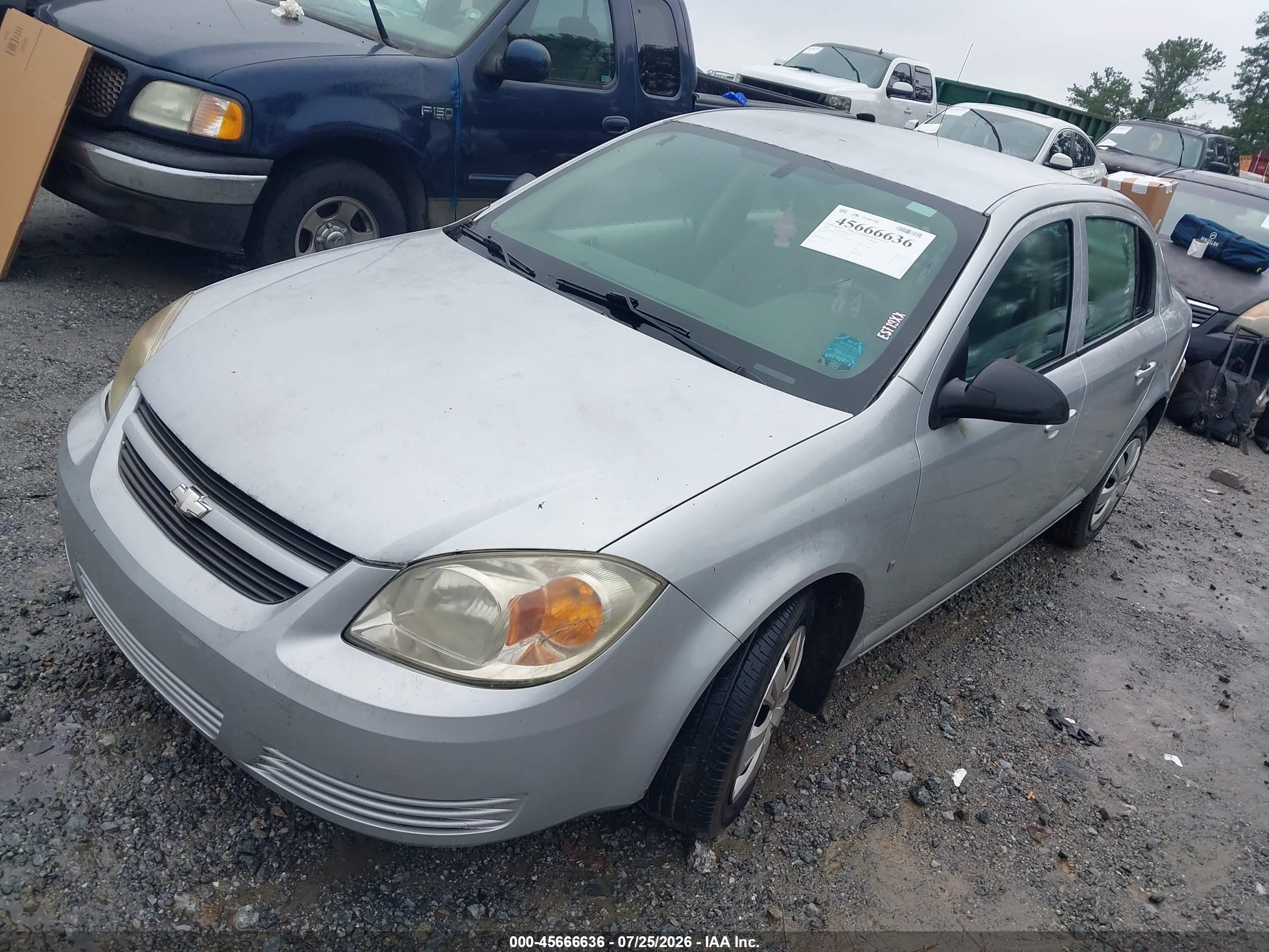 2007 Chevrolet Cobalt Ls Silver vin: 1G1AK55F077275094