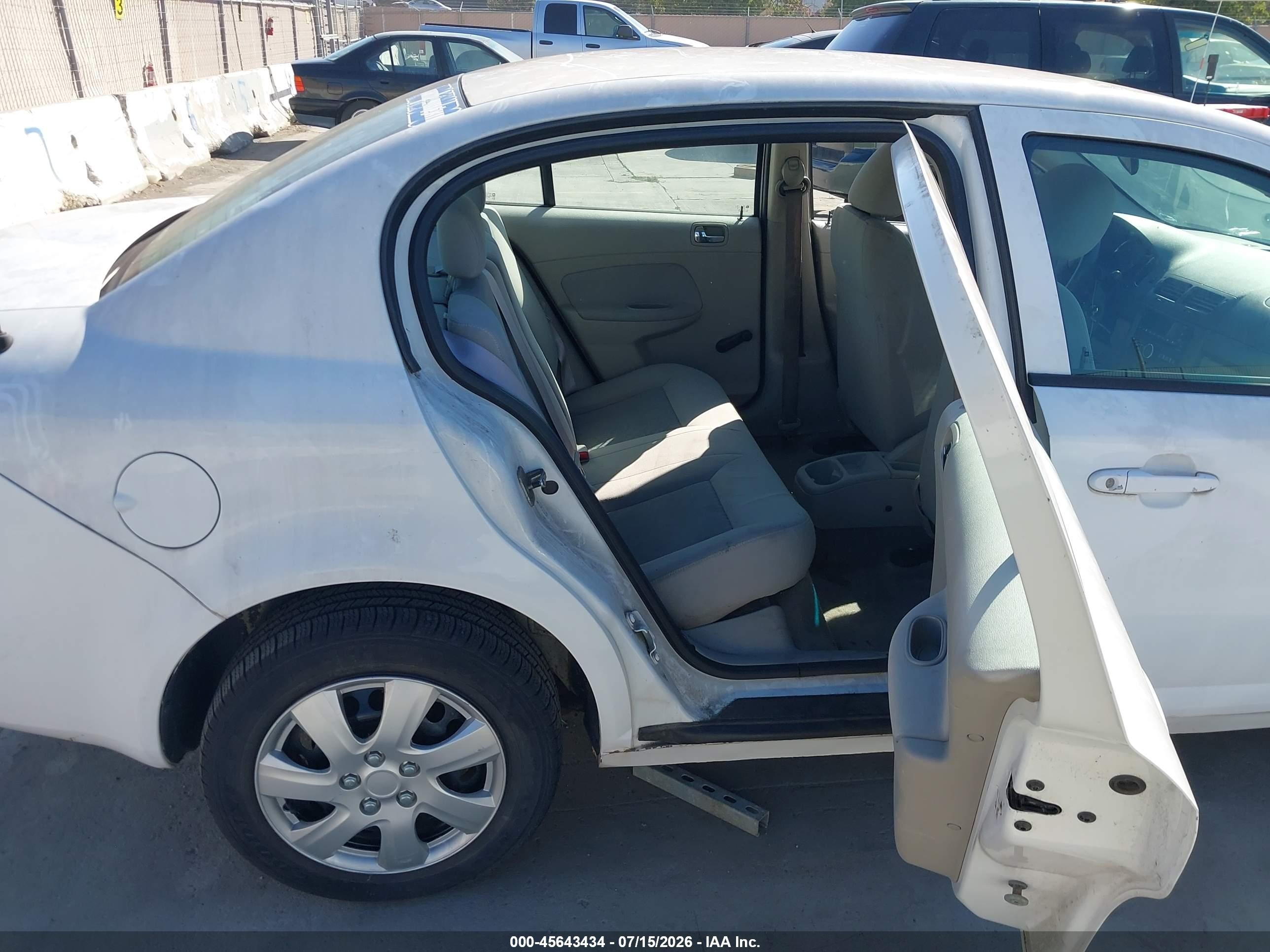 2007 Chevrolet Cobalt Ls White vin: 1G1AK55F077275659
