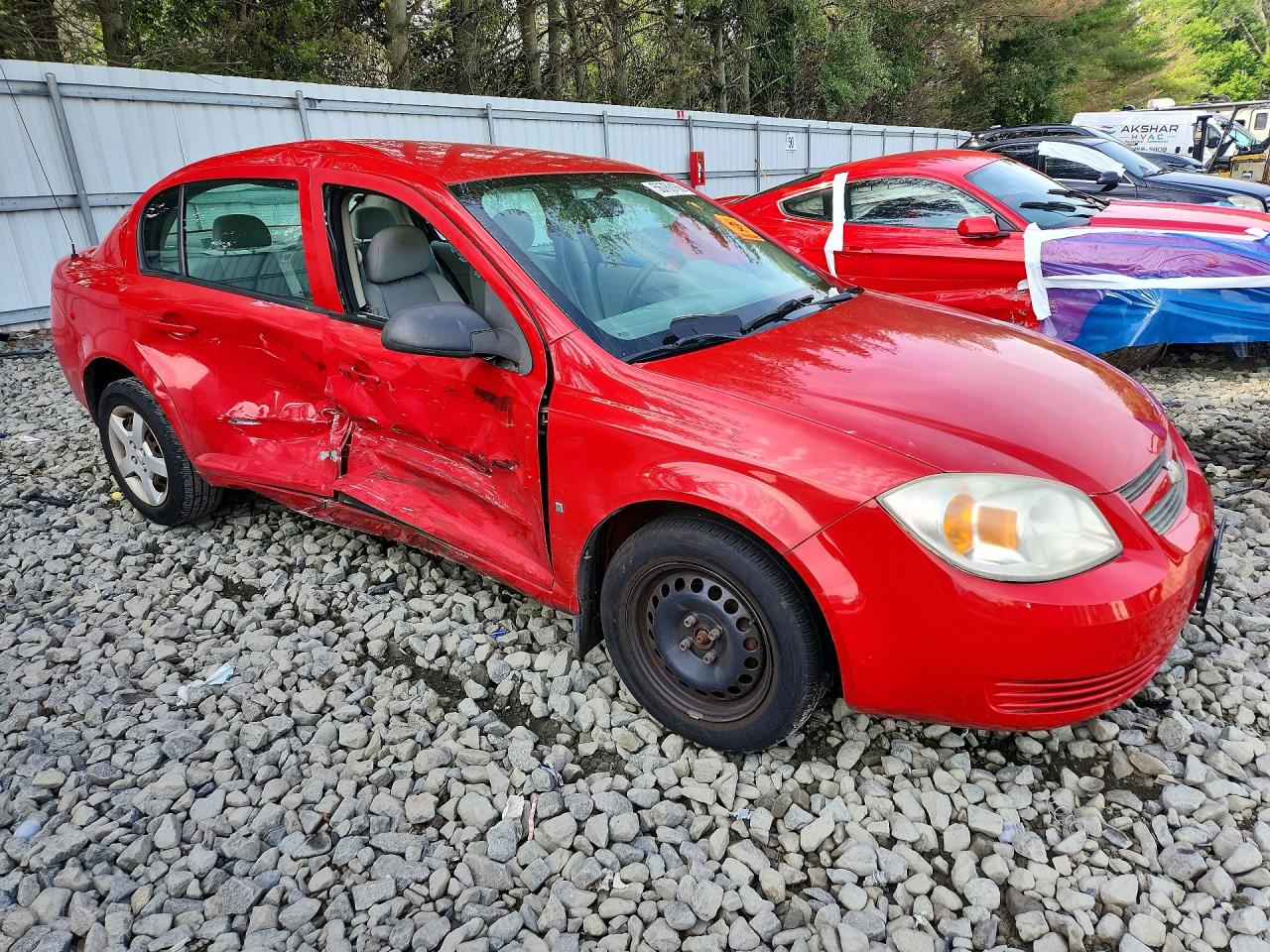 2007 Chevrolet Cobalt Ls Red vin: 1G1AK55F077320390
