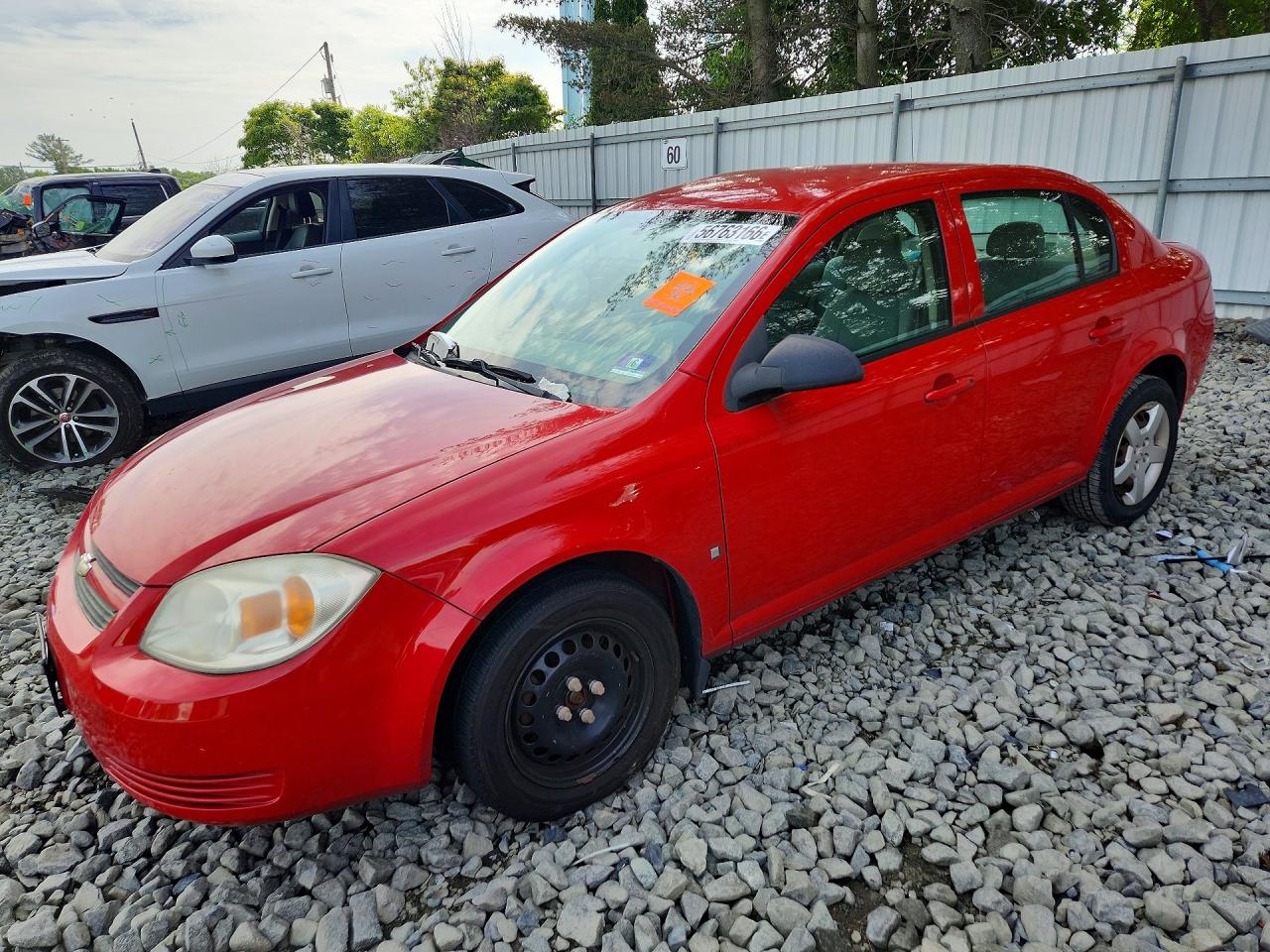 2007 Chevrolet Cobalt Ls Red vin: 1G1AK55F077320390