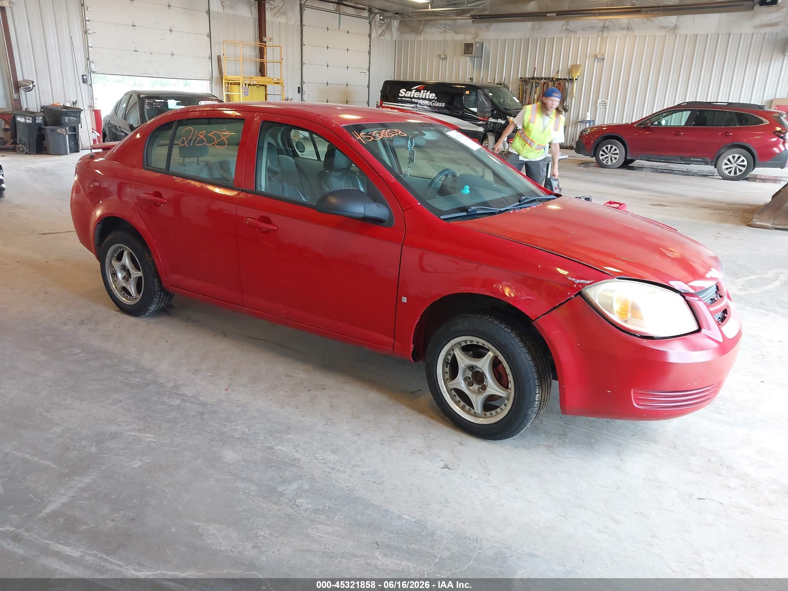 2007 Chevrolet Cobalt Ls Red vin: 1G1AK55F177103141