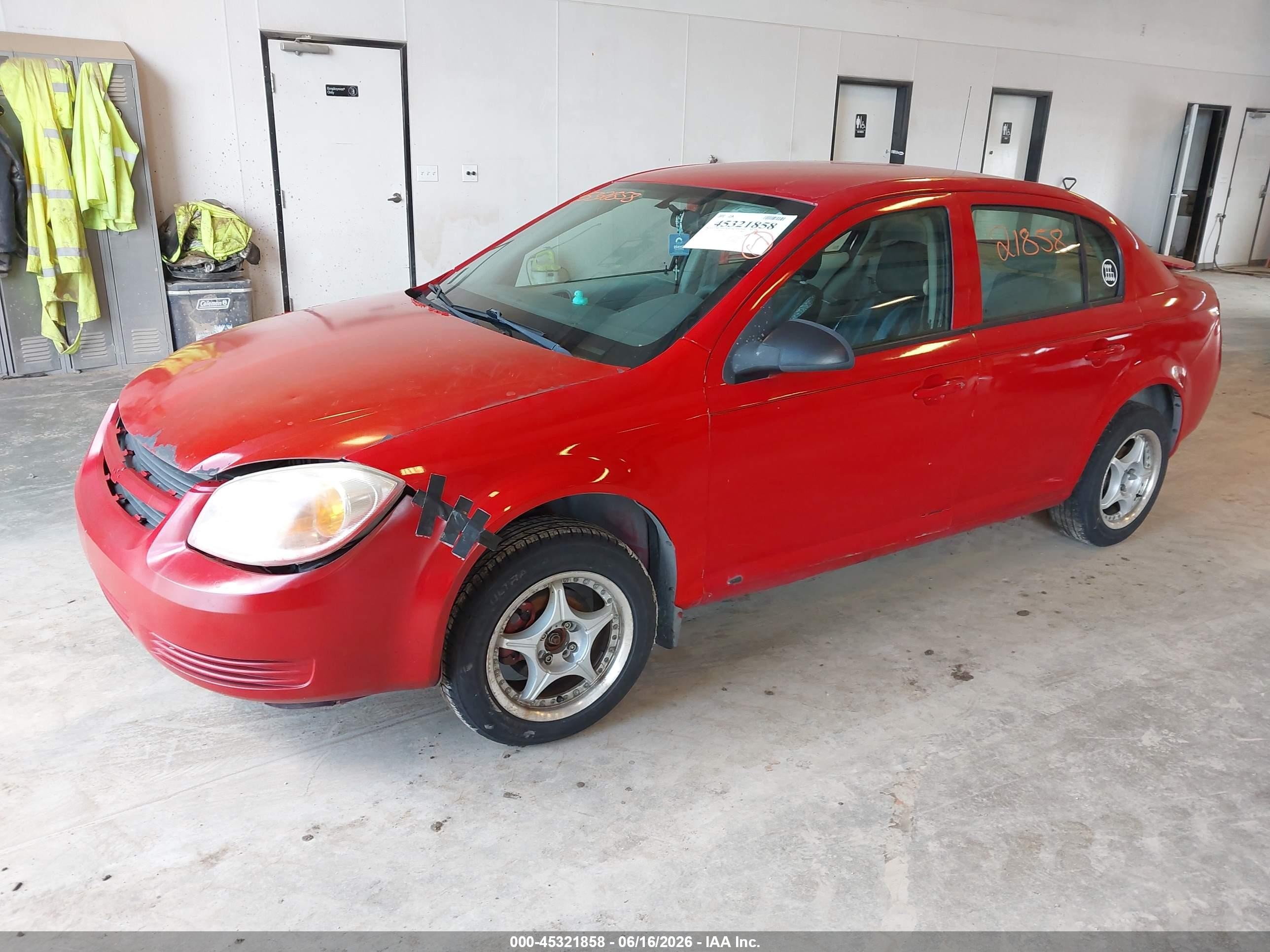 2007 Chevrolet Cobalt Ls Red vin: 1G1AK55F177103141