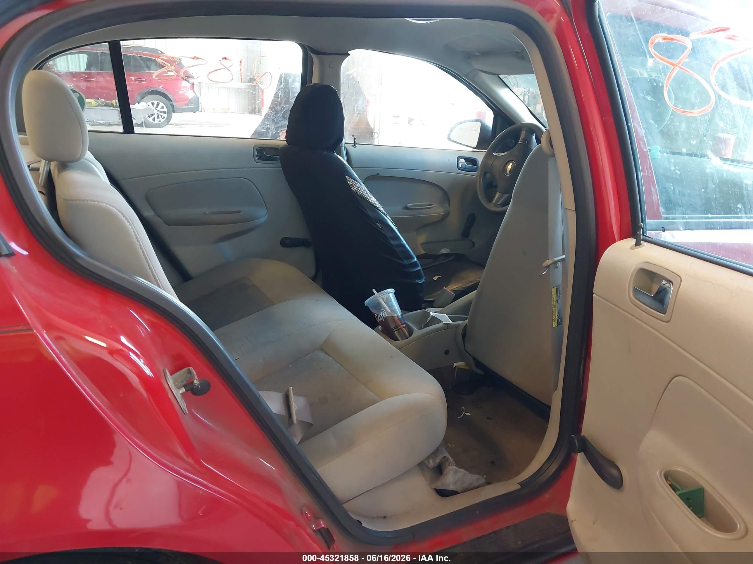 2007 Chevrolet Cobalt Ls Red vin: 1G1AK55F177103141
