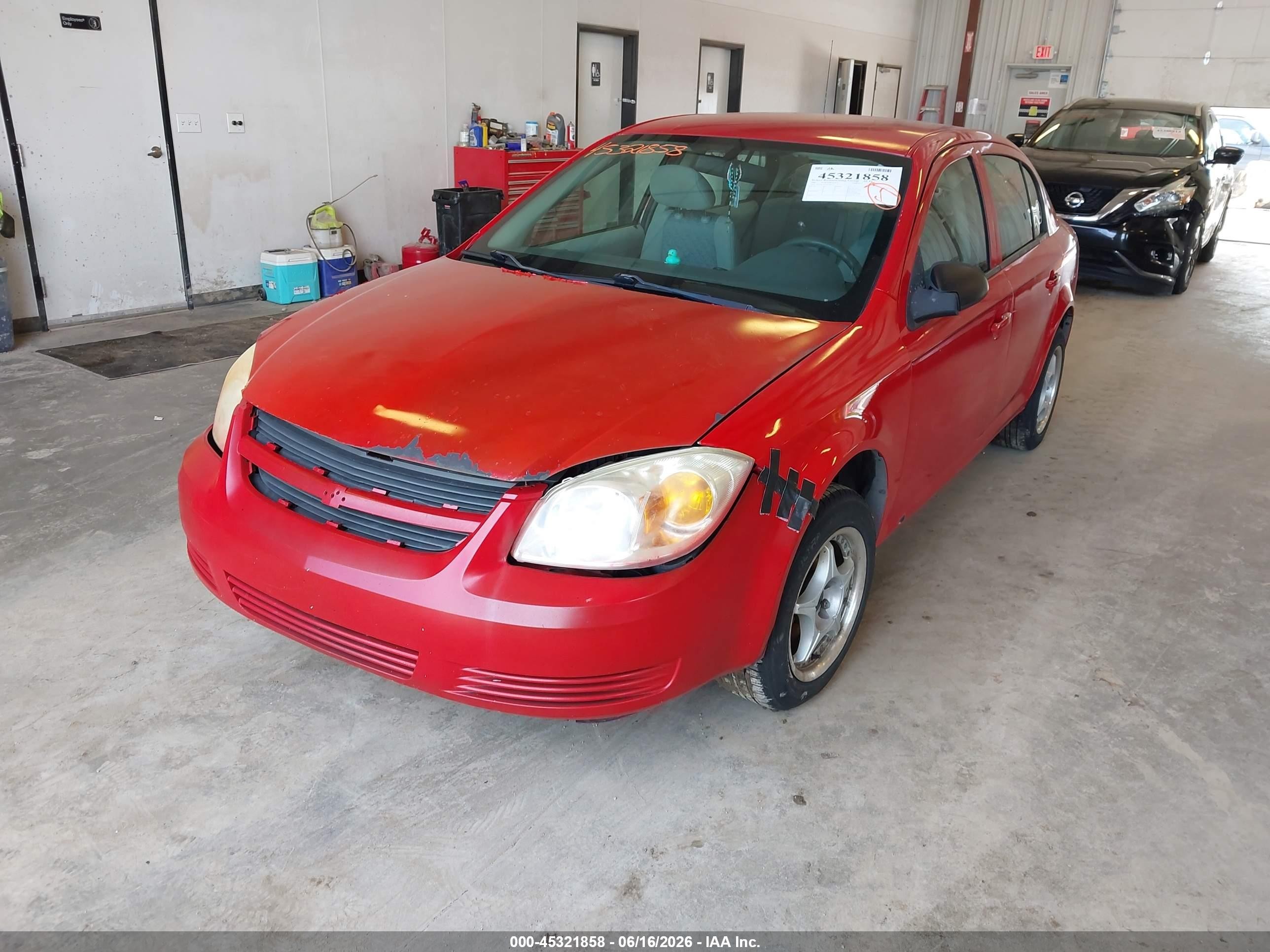 2007 Chevrolet Cobalt Ls Red vin: 1G1AK55F177103141