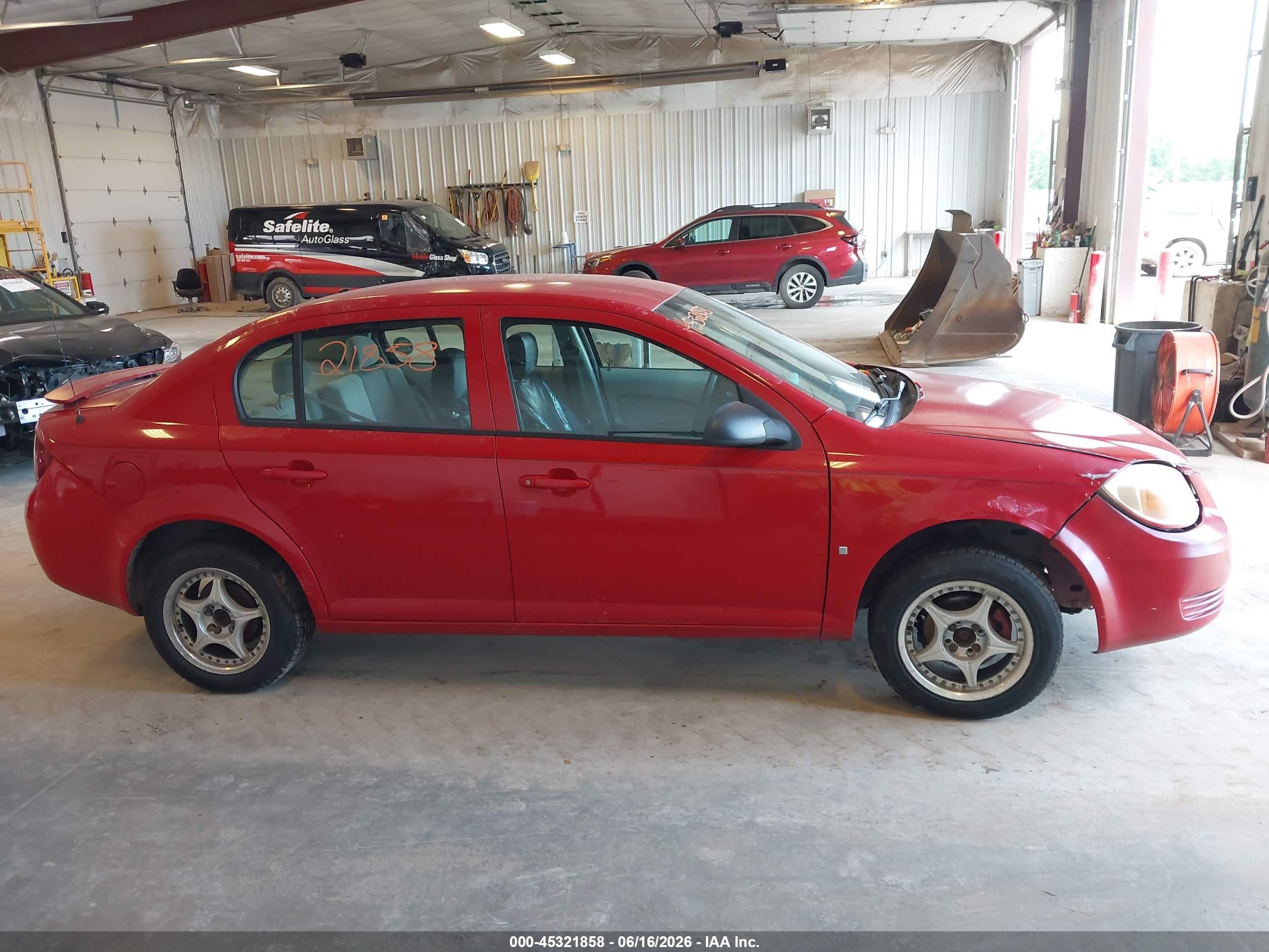 2007 Chevrolet Cobalt Ls Red vin: 1G1AK55F177103141
