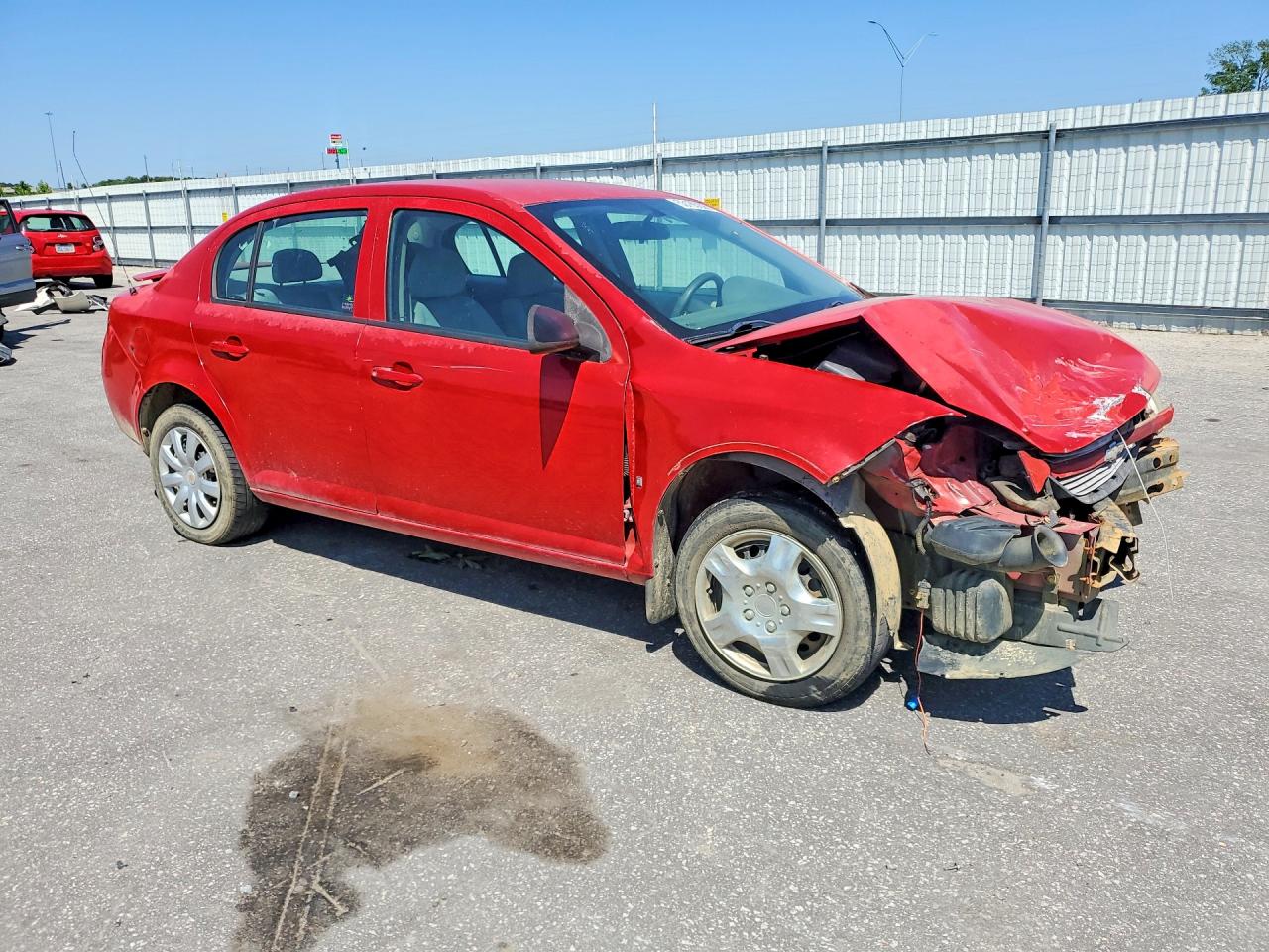 2007 Chevrolet Cobalt Ls Red vin: 1G1AK55F377242543
