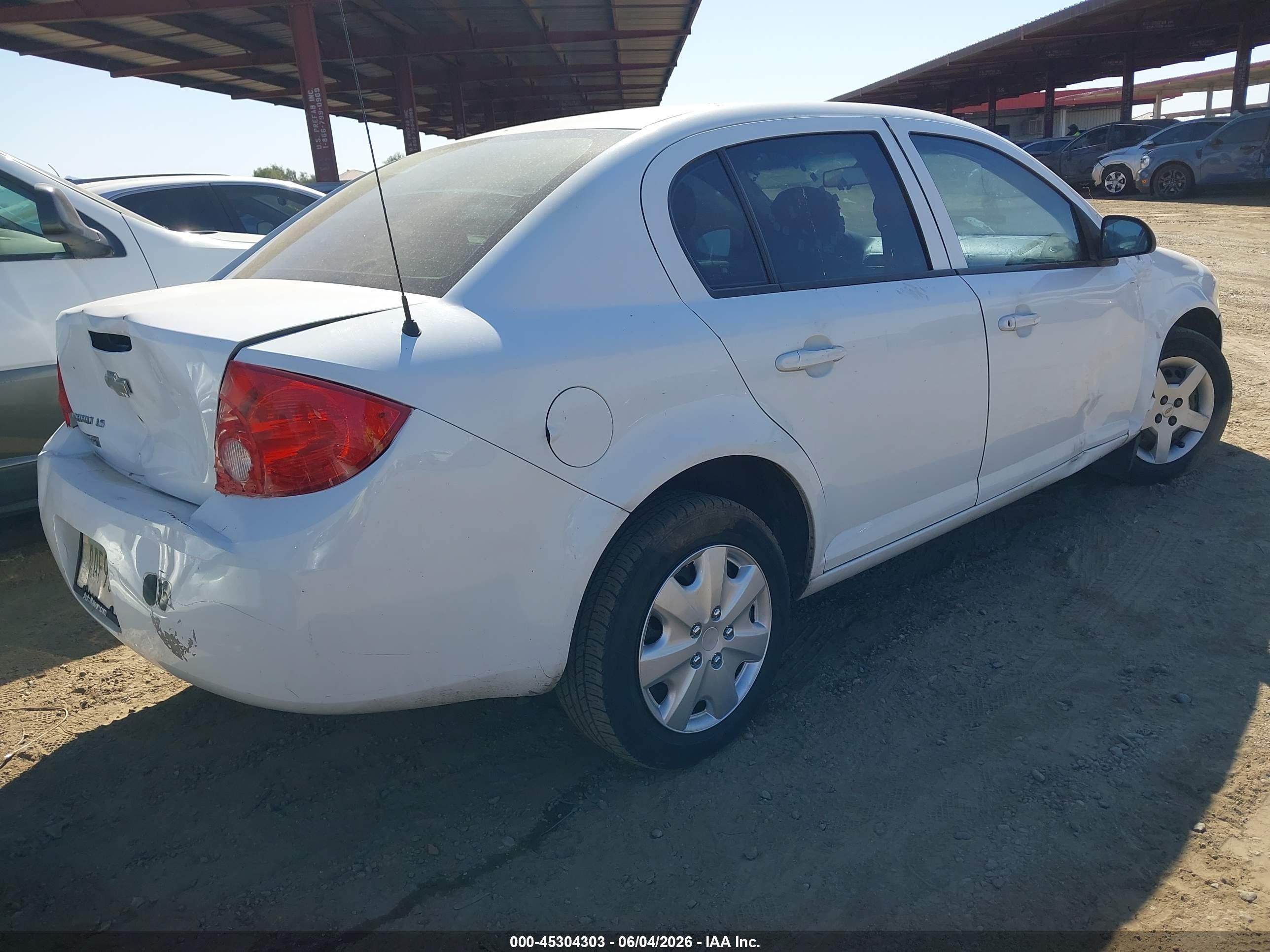 2007 Chevrolet Cobalt Ls White vin: 1G1AK55F377399313