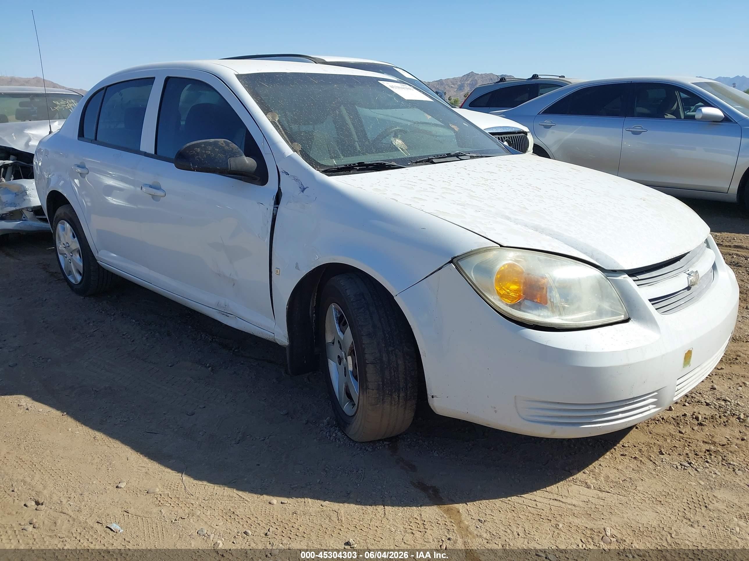 2007 Chevrolet Cobalt Ls White vin: 1G1AK55F377399313