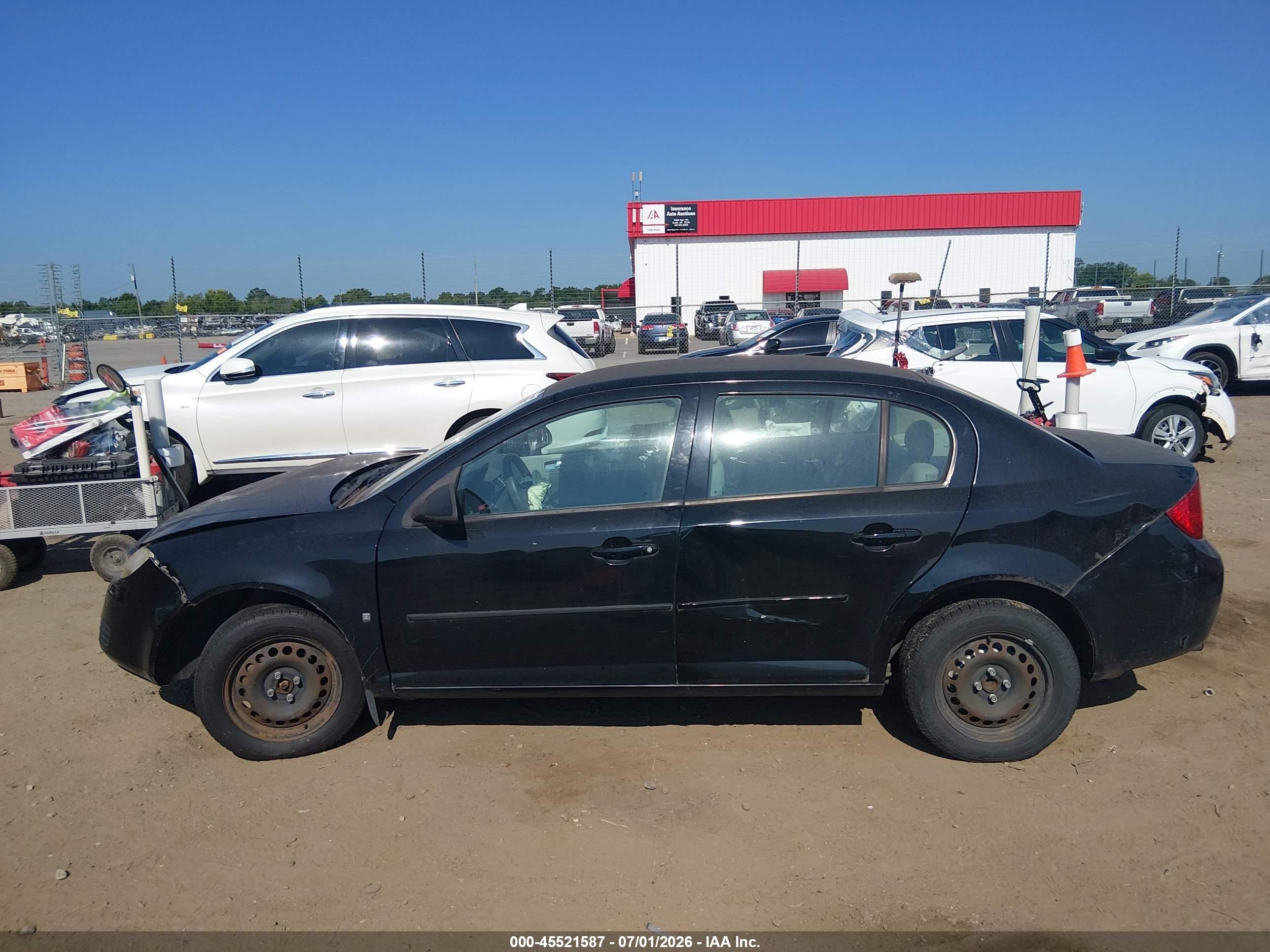 2007 Chevrolet Cobalt Ls Black vin: 1G1AK55F477402980