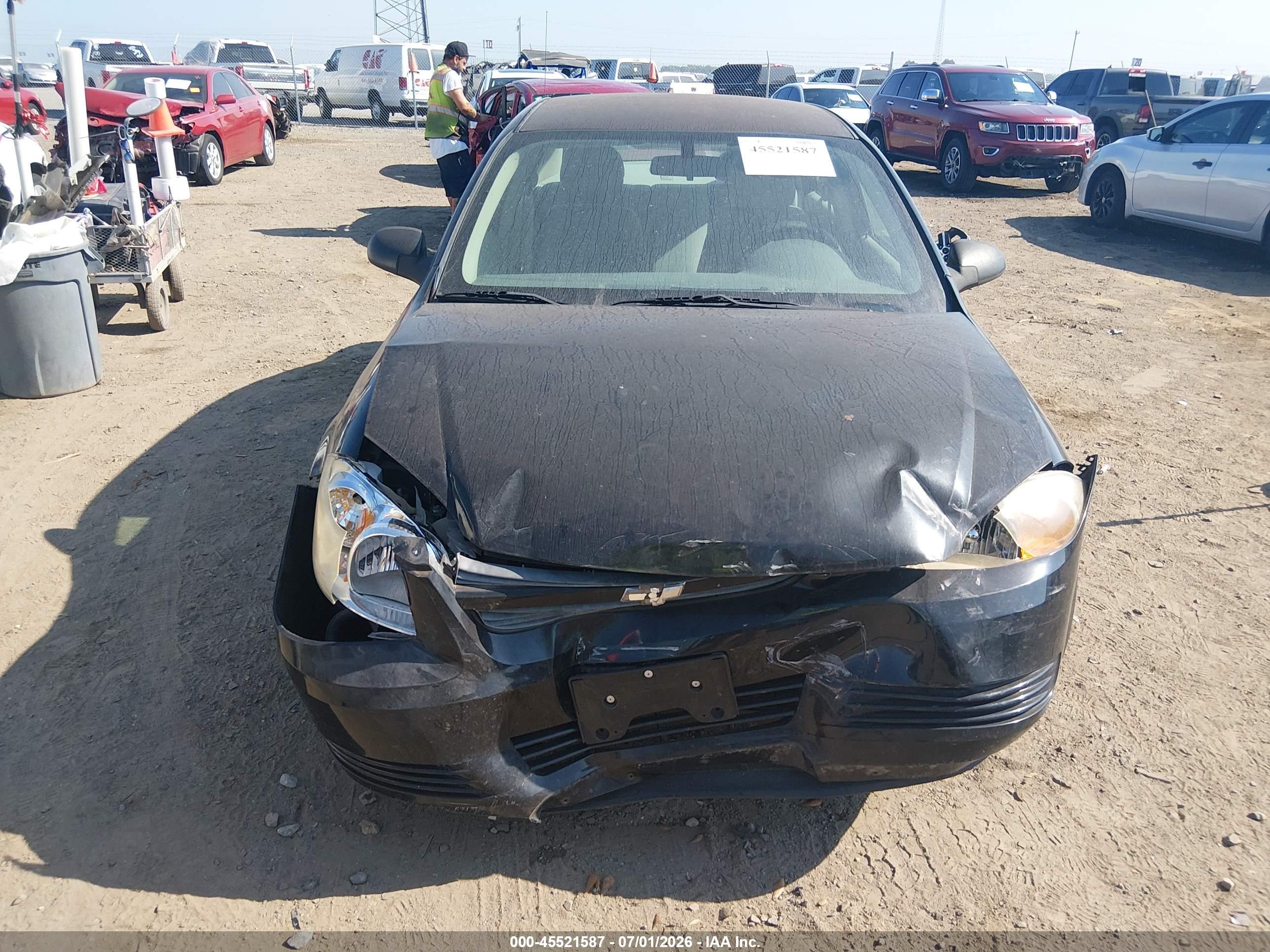 2007 Chevrolet Cobalt Ls Black vin: 1G1AK55F477402980