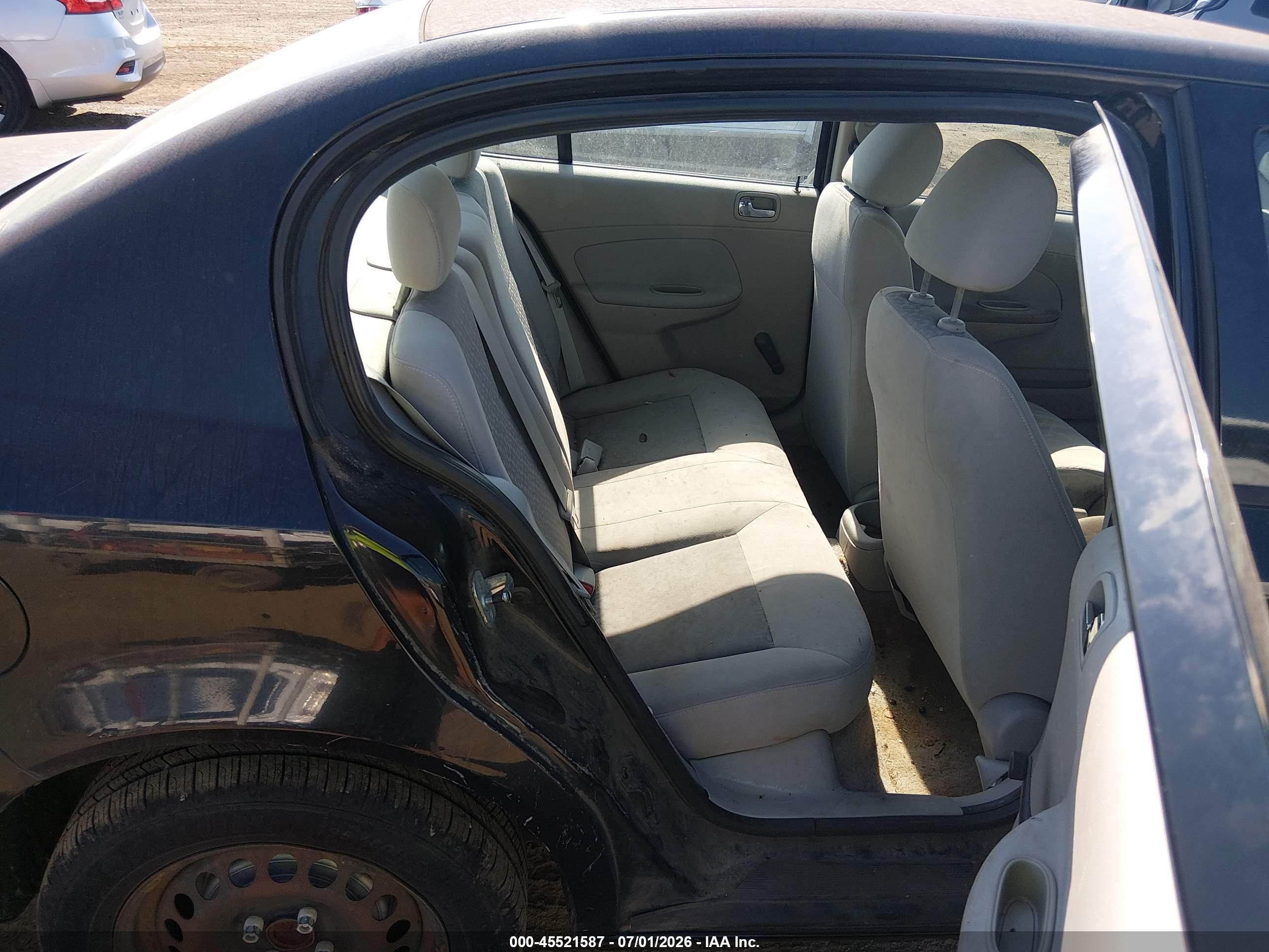 2007 Chevrolet Cobalt Ls Black vin: 1G1AK55F477402980