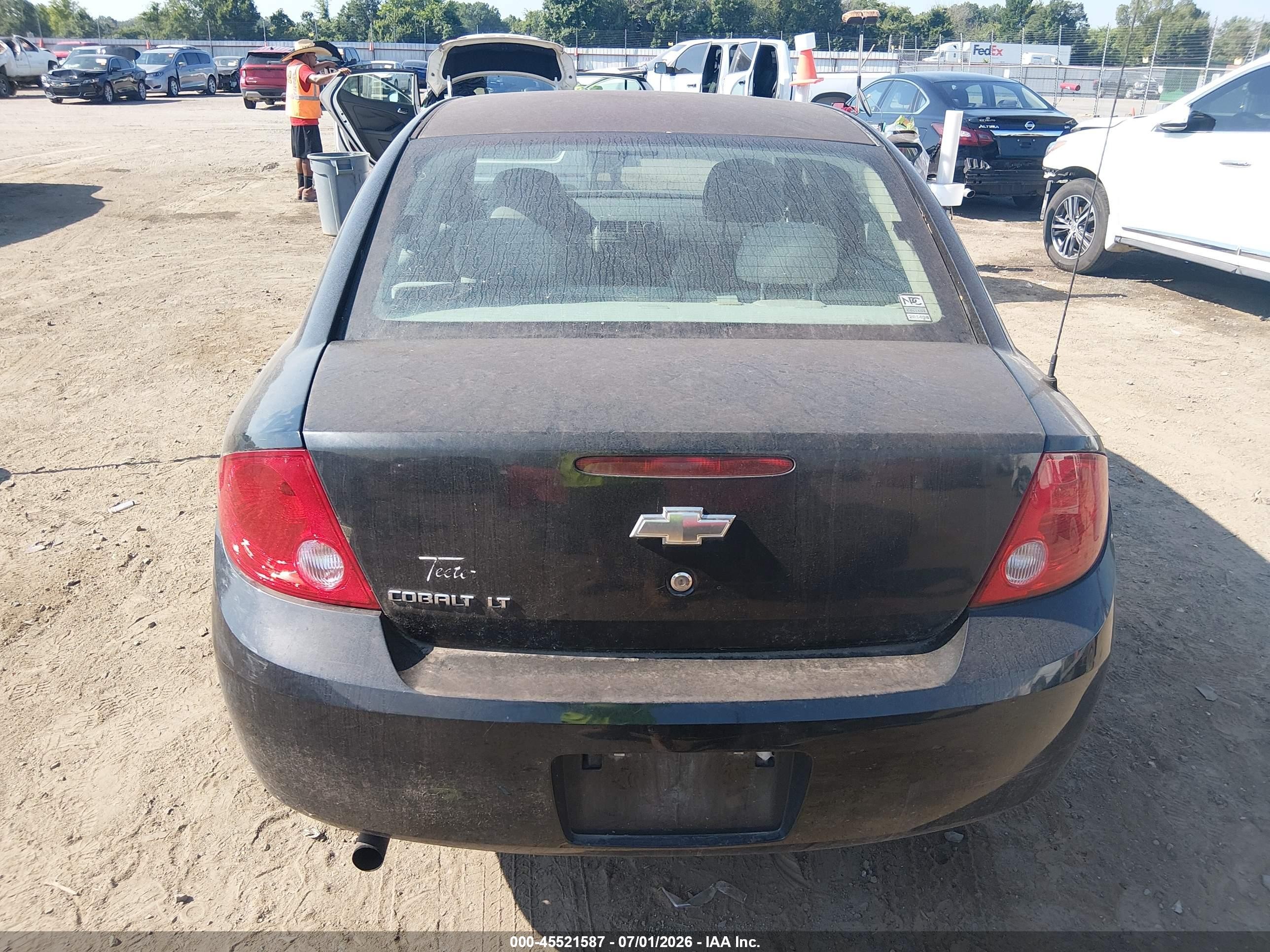 2007 Chevrolet Cobalt Ls Black vin: 1G1AK55F477402980