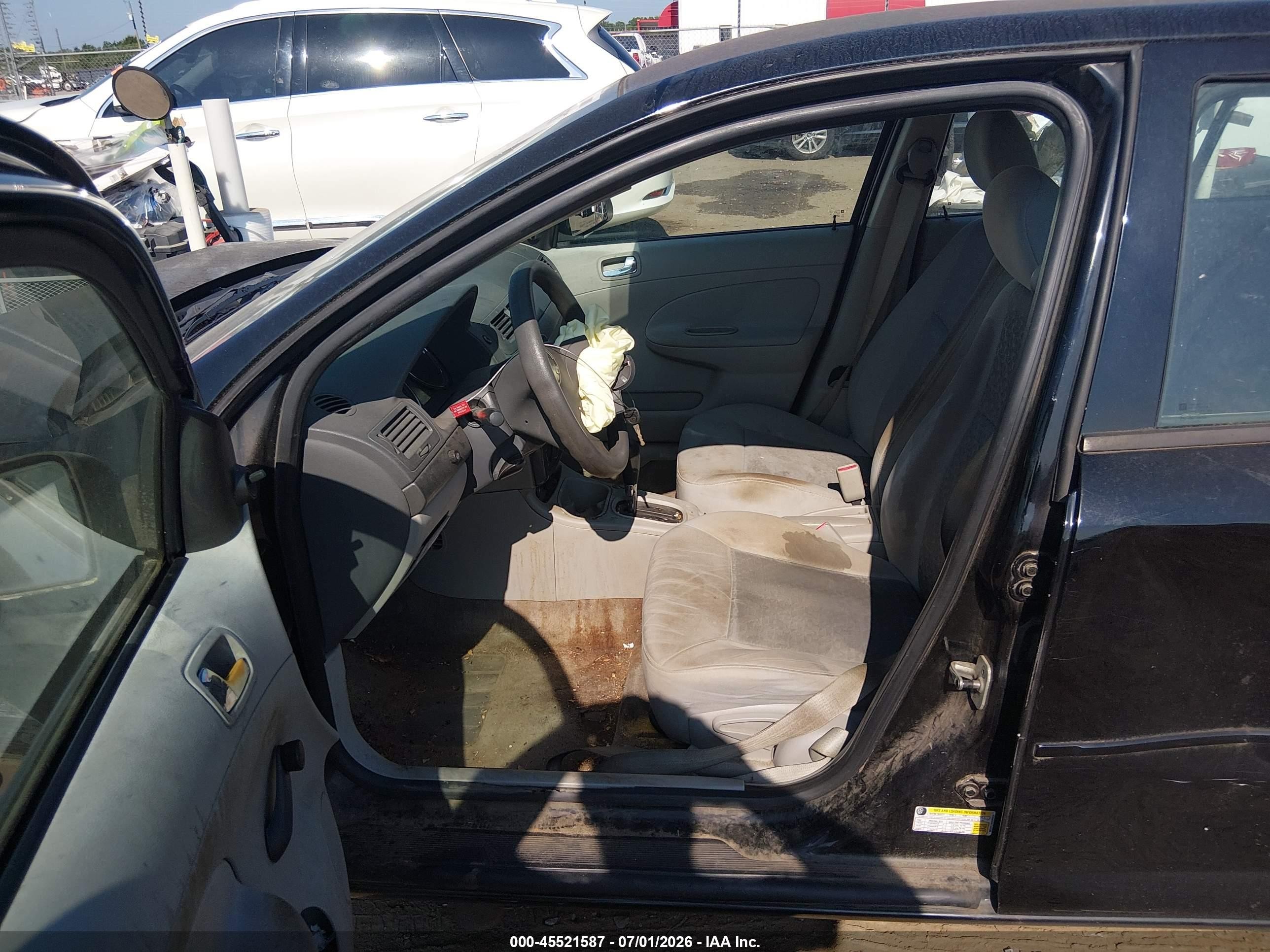 2007 Chevrolet Cobalt Ls Black vin: 1G1AK55F477402980