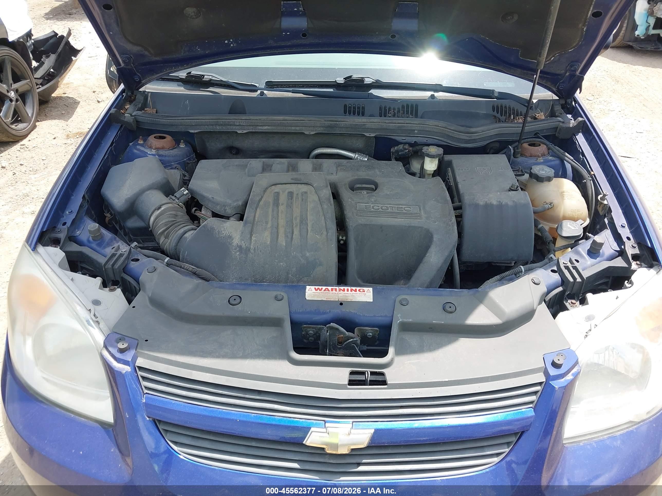 2007 Chevrolet Cobalt Ls Blue vin: 1G1AK55F577179770