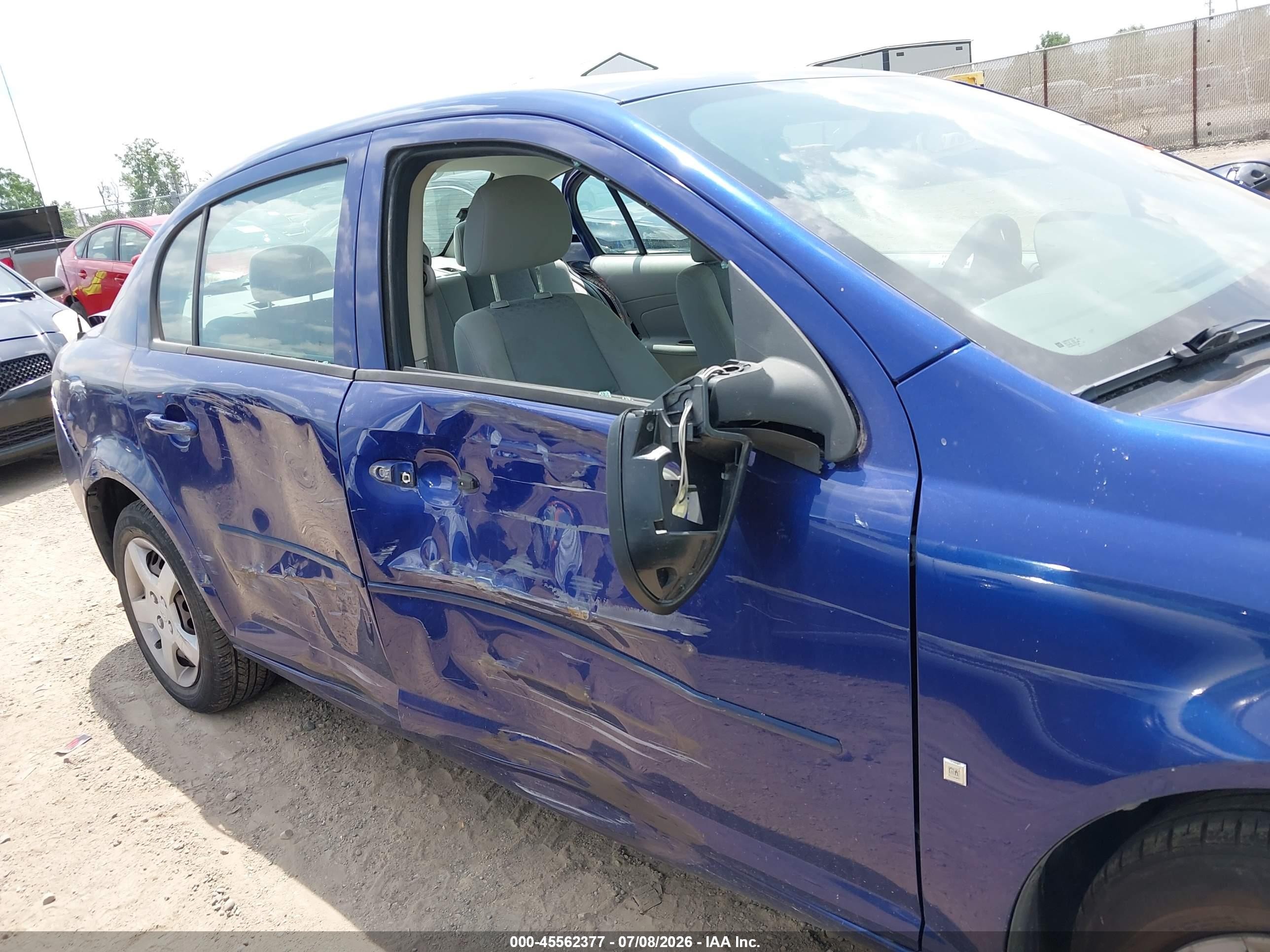 2007 Chevrolet Cobalt Ls Blue vin: 1G1AK55F577179770
