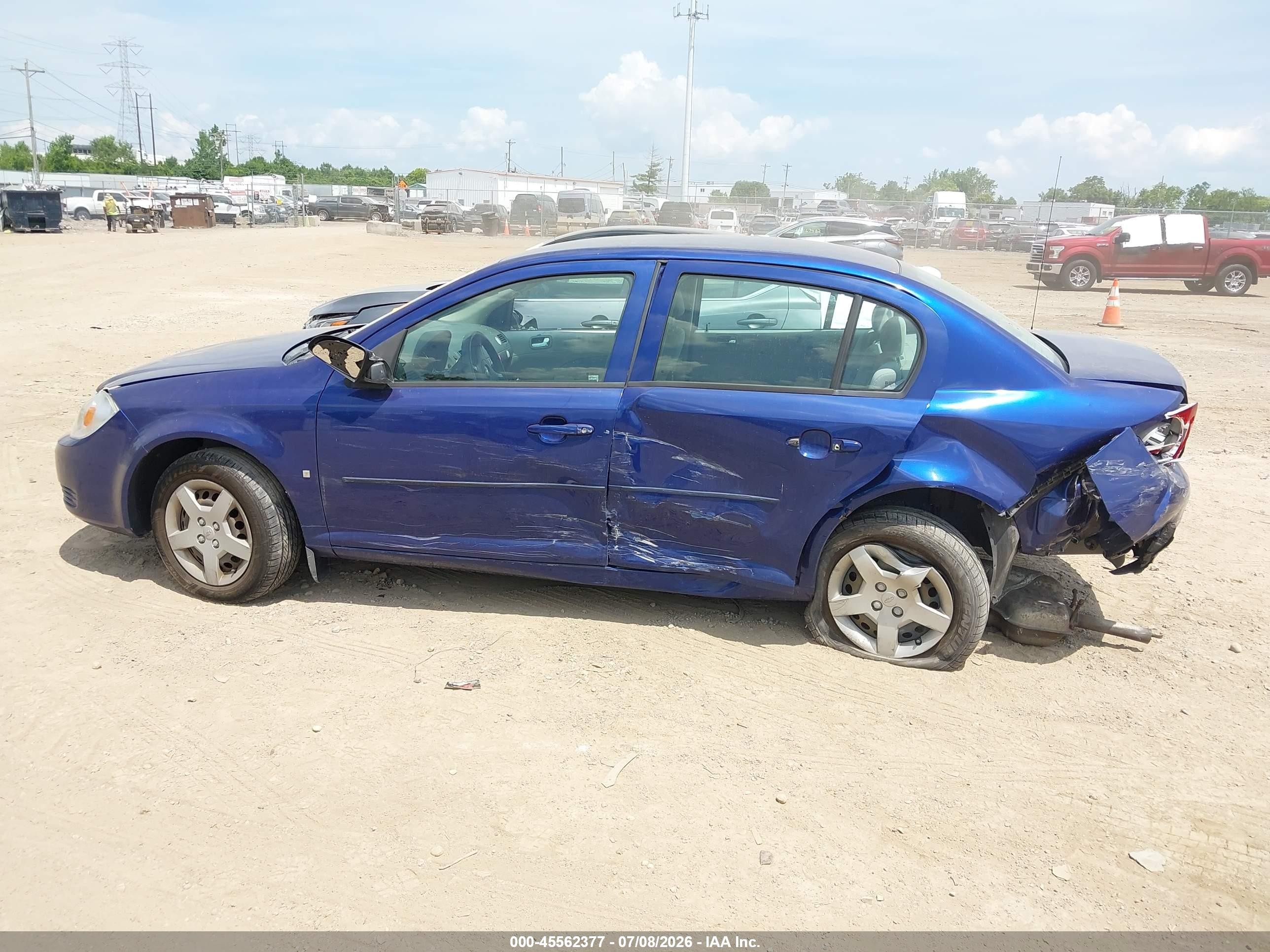 2007 Chevrolet Cobalt Ls Blue vin: 1G1AK55F577179770