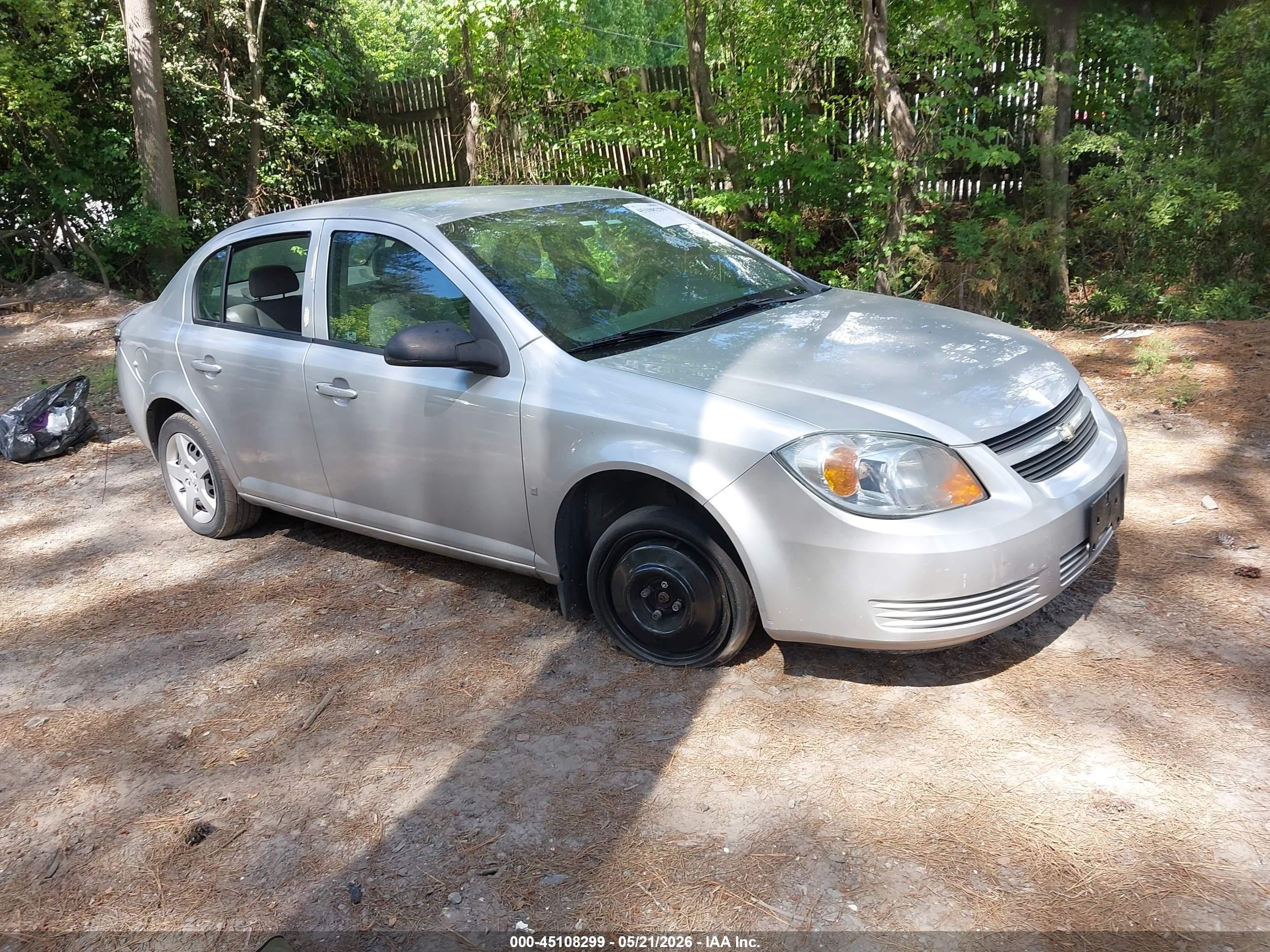 2007 Chevrolet Cobalt Ls Silver vin: 1G1AK55F577184063