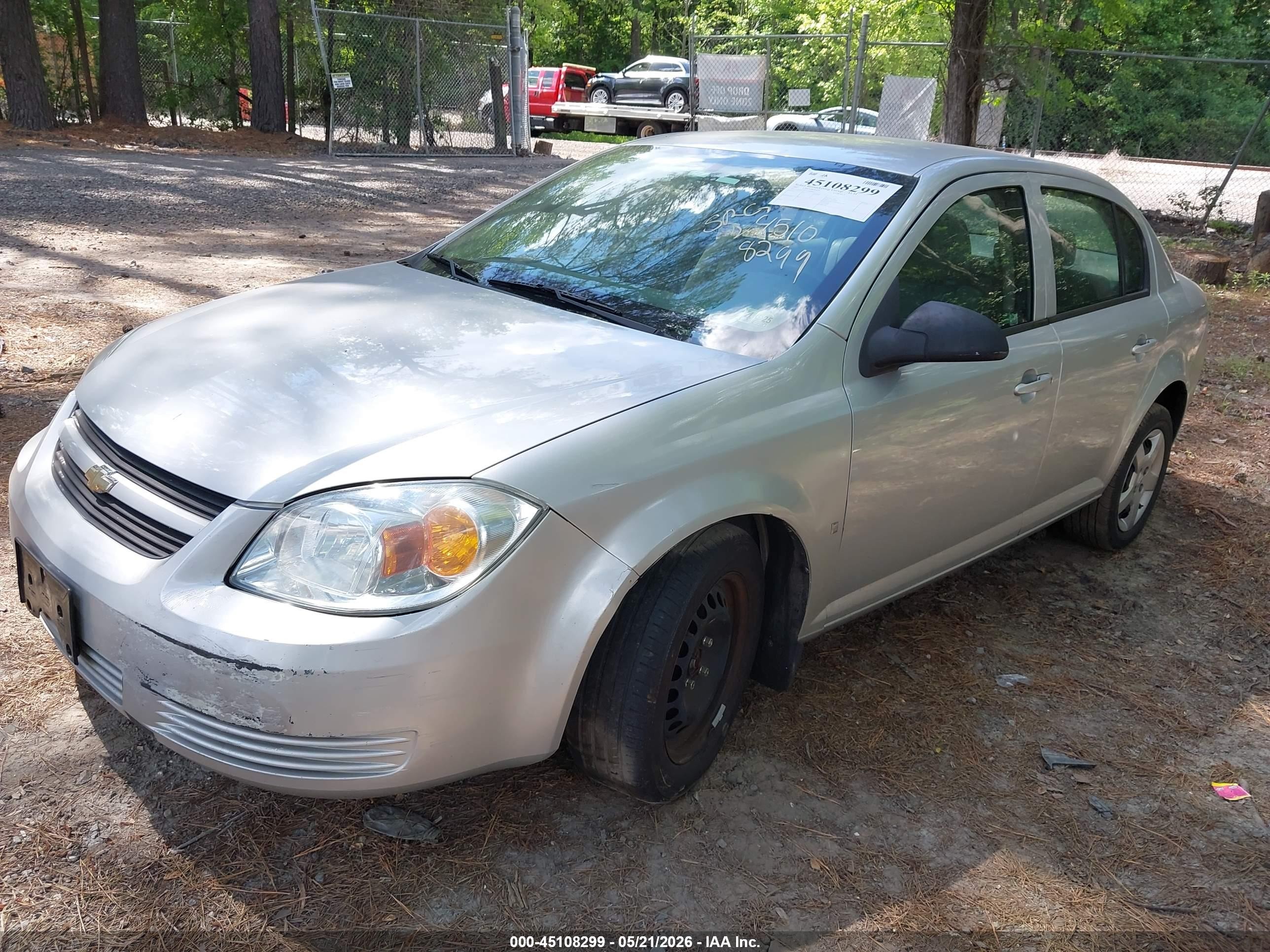 2007 Chevrolet Cobalt Ls Silver vin: 1G1AK55F577184063