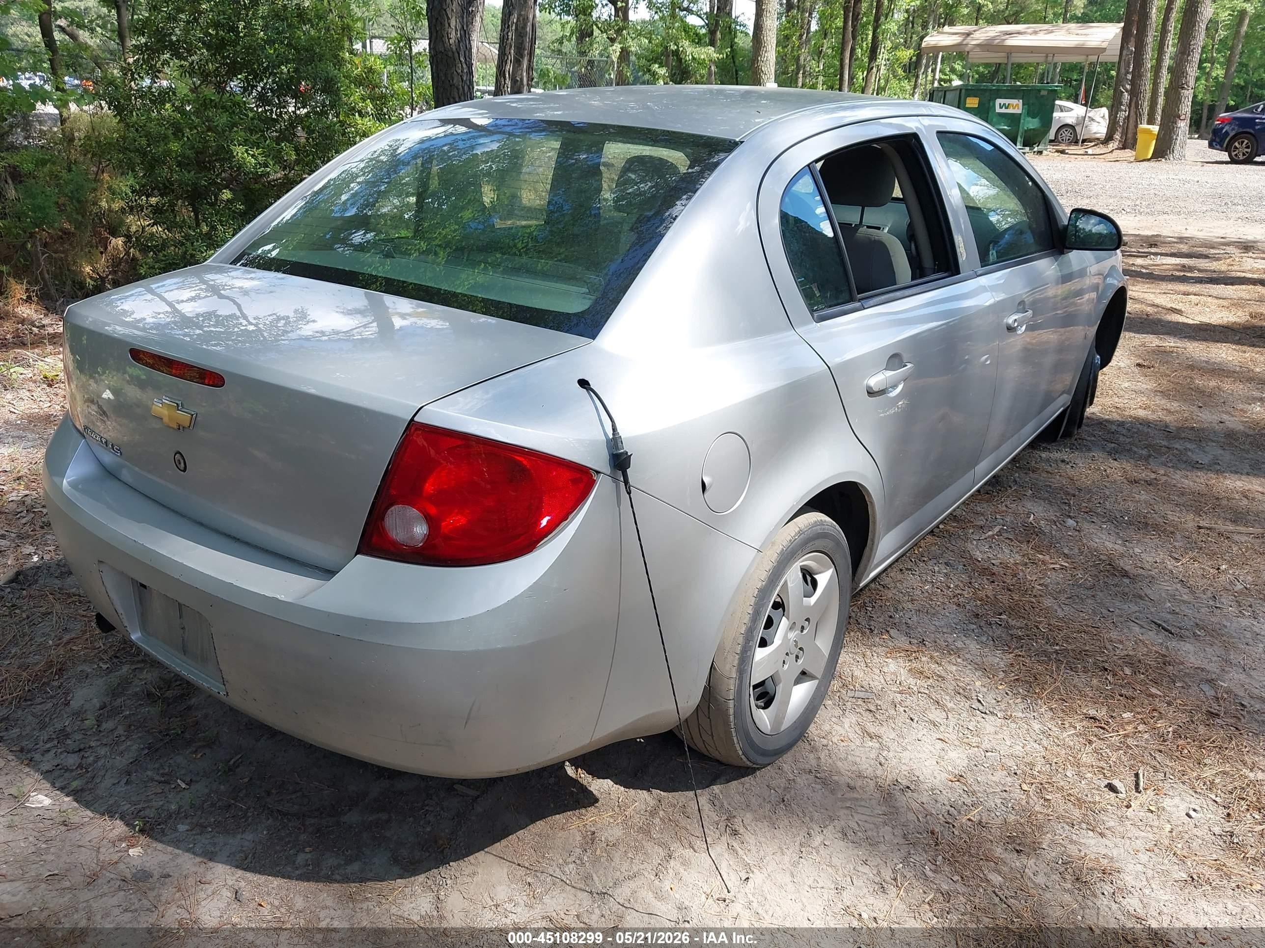 2007 Chevrolet Cobalt Ls Silver vin: 1G1AK55F577184063