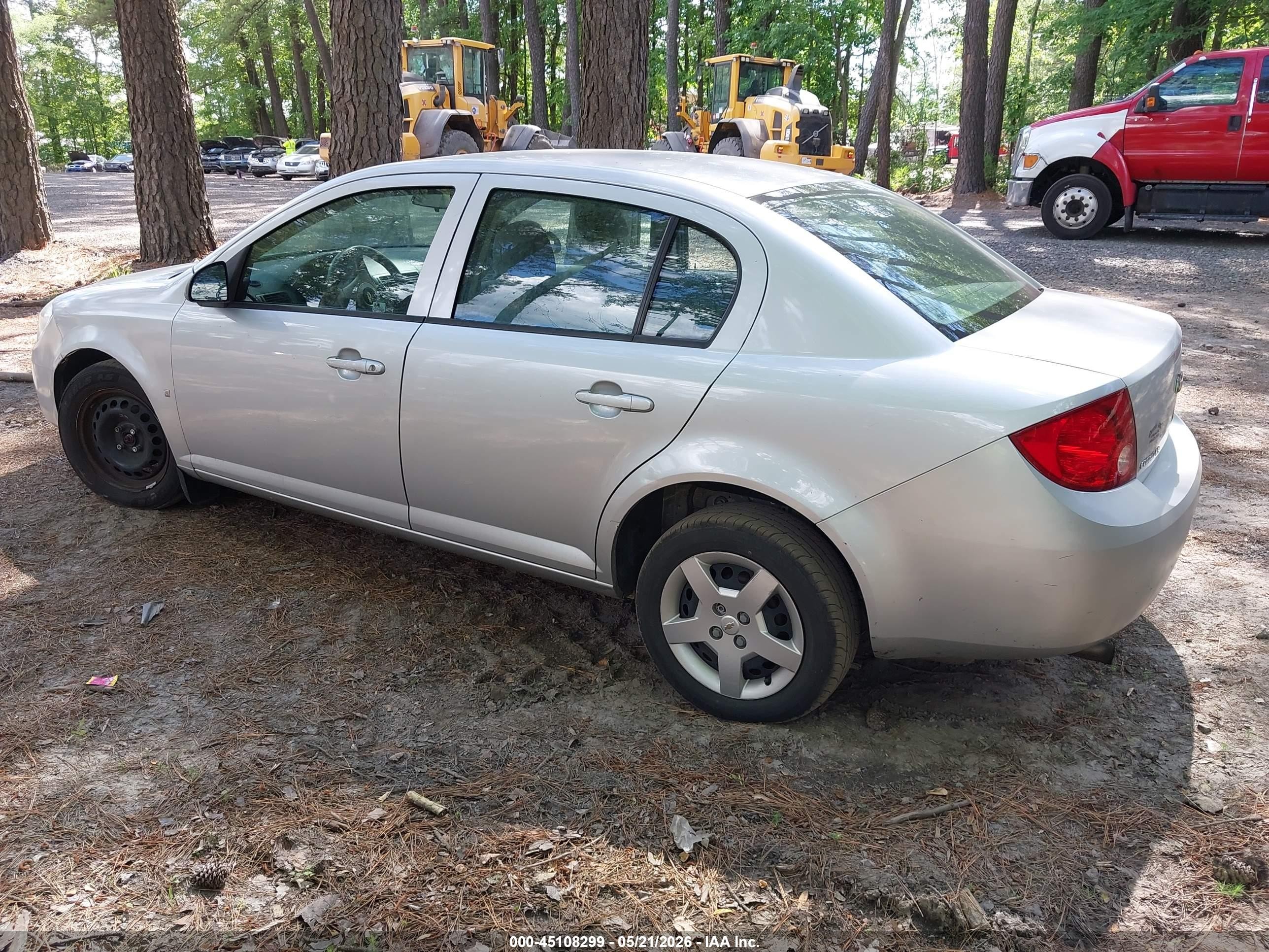 2007 Chevrolet Cobalt Ls Silver vin: 1G1AK55F577184063