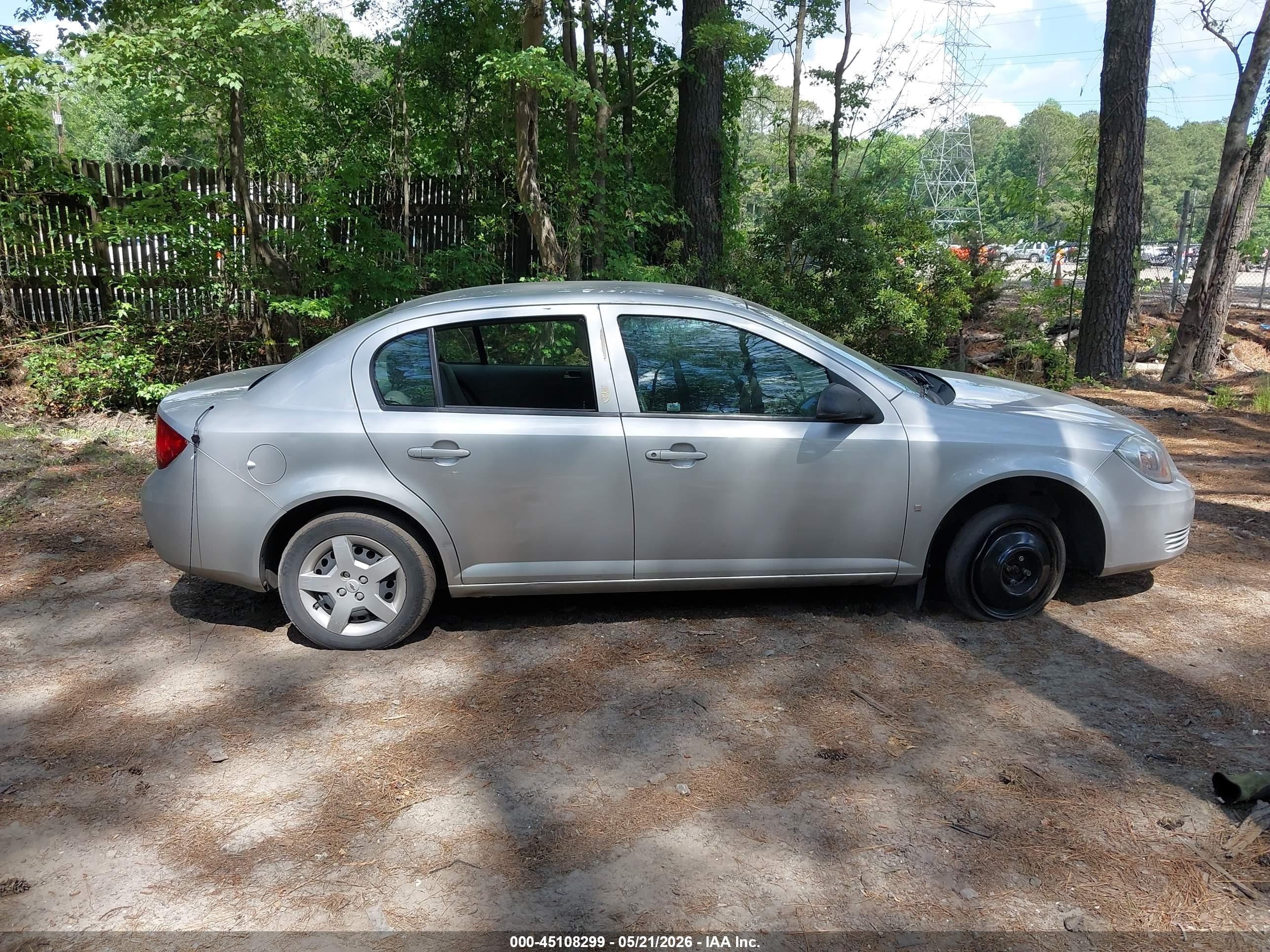 2007 Chevrolet Cobalt Ls Silver vin: 1G1AK55F577184063