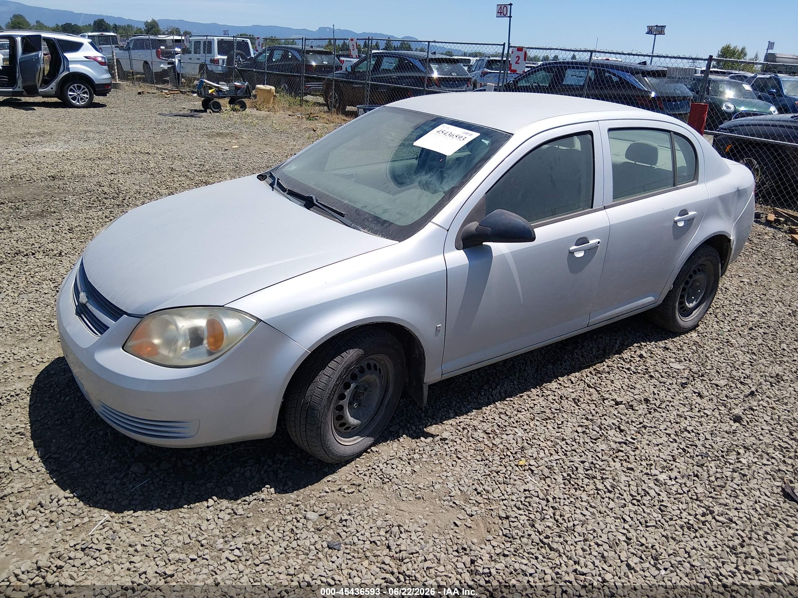 2007 Chevrolet Cobalt Ls Silver vin: 1G1AK55F577315234