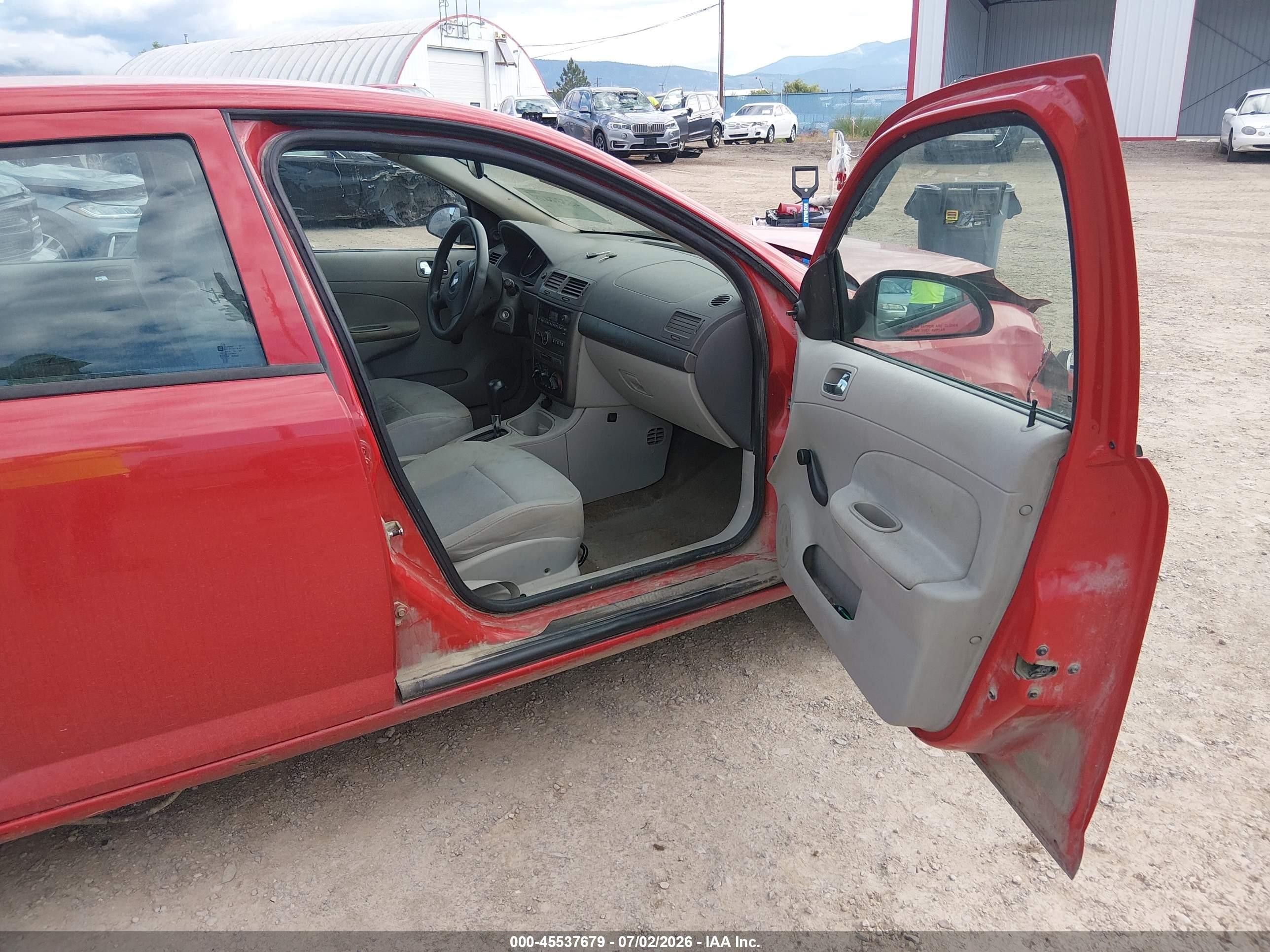 2007 Chevrolet Cobalt Ls Red vin: 1G1AK55F577349951