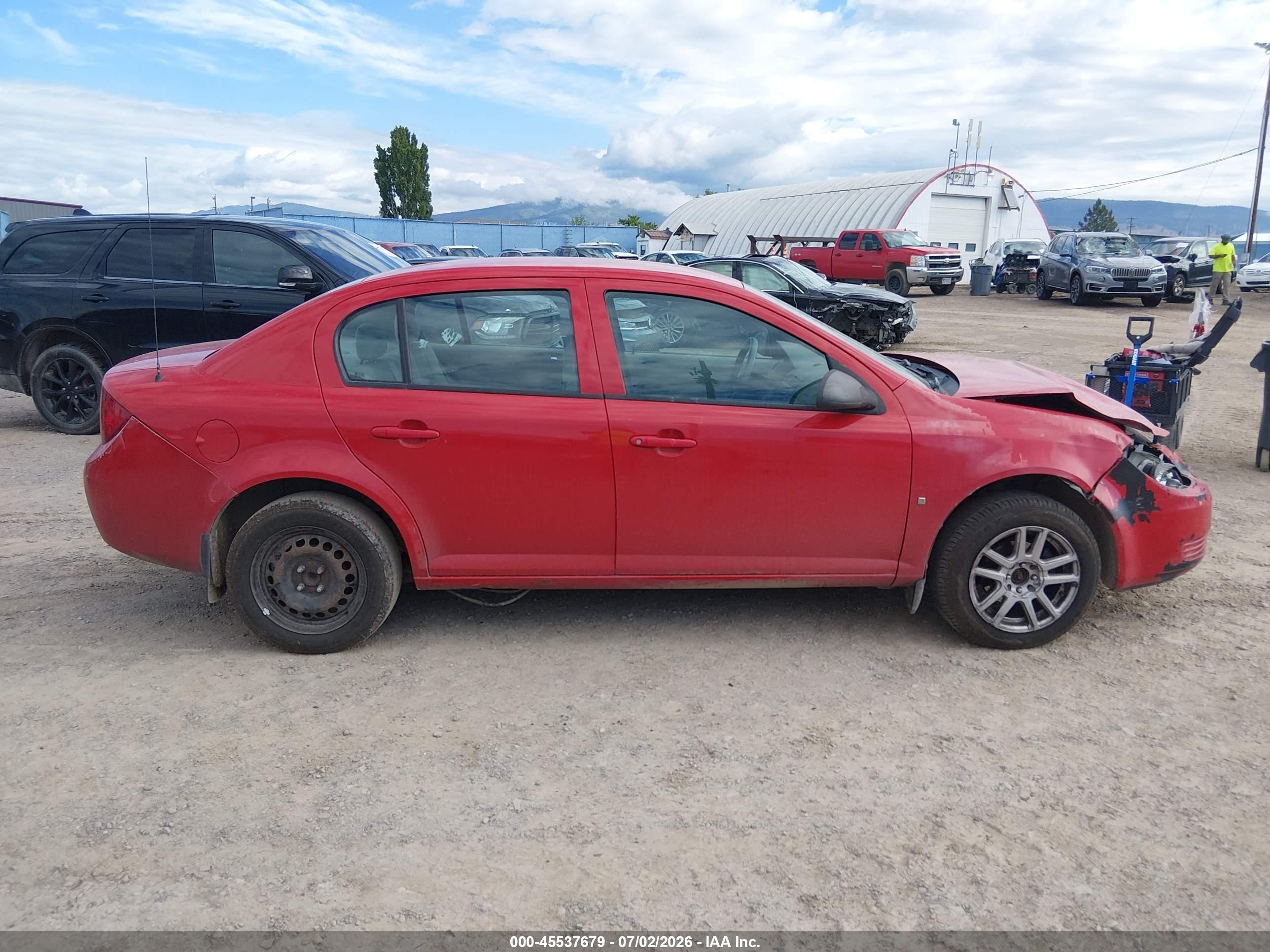 2007 Chevrolet Cobalt Ls Red vin: 1G1AK55F577349951