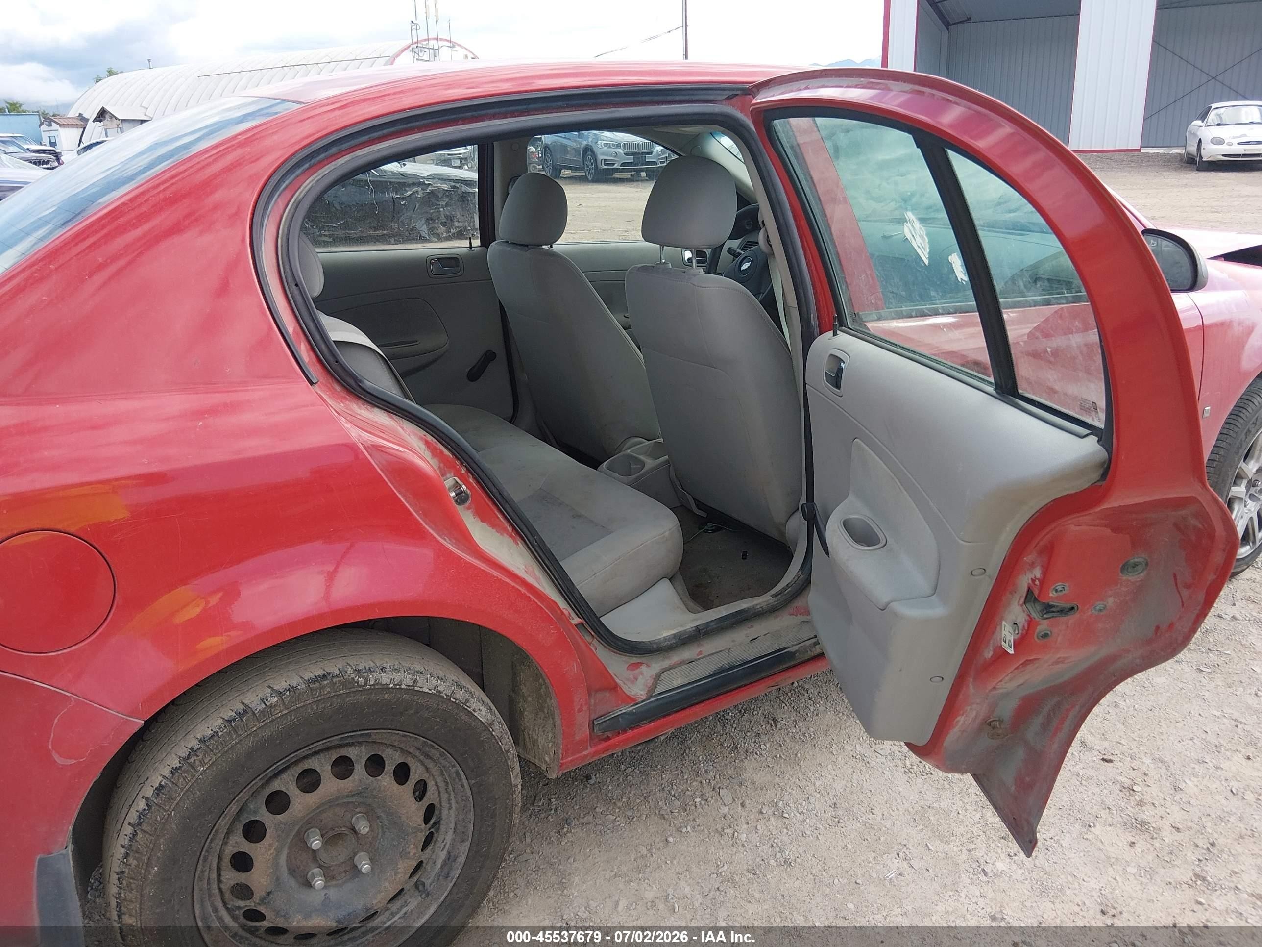 2007 Chevrolet Cobalt Ls Red vin: 1G1AK55F577349951