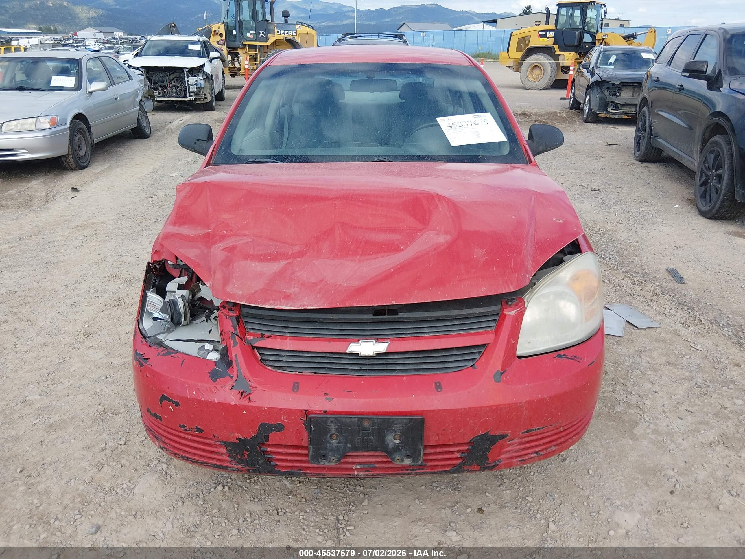 2007 Chevrolet Cobalt Ls Red vin: 1G1AK55F577349951